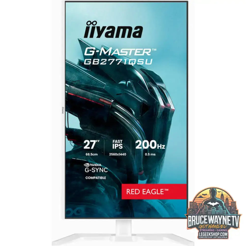 iiyama G-Master GB2771QSU-W1 Red Eagle 27" QHD/WQHD IPS 200 Hz - iiyama - vue 3