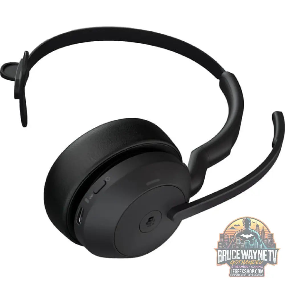 Jabra Evolve2 55, Headset noir, Mono, UC, USB-A, Link380a - Jabra - vue 5