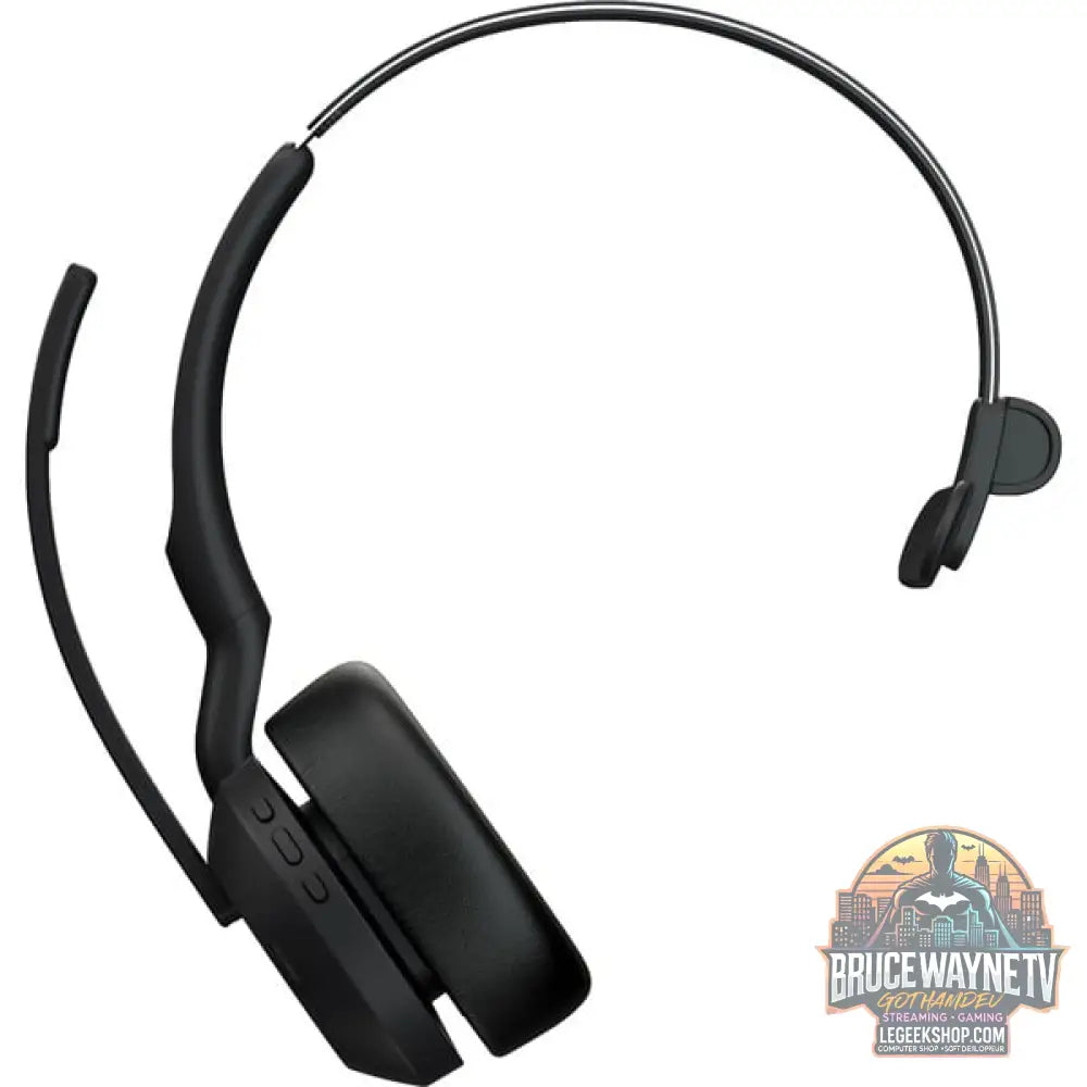 Jabra Evolve2 55, Headset noir, Mono, UC, USB-C, Link380c - Jabra - vue 3