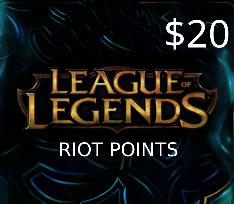 League of Legends 20 USD Prepaid RP Card