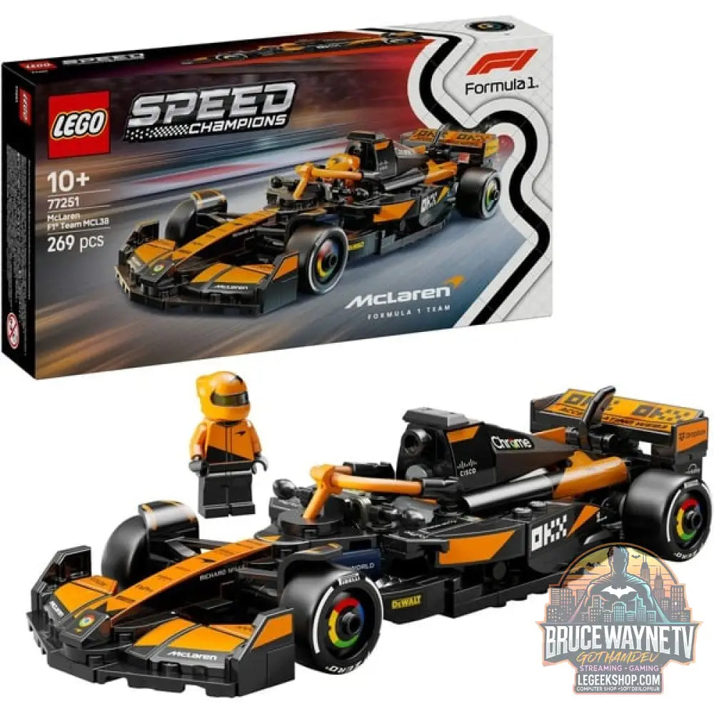 LEGO 77251 Speed Champions McLaren F1 Team MCL38 Rennauto, jeu de construction - LEGO