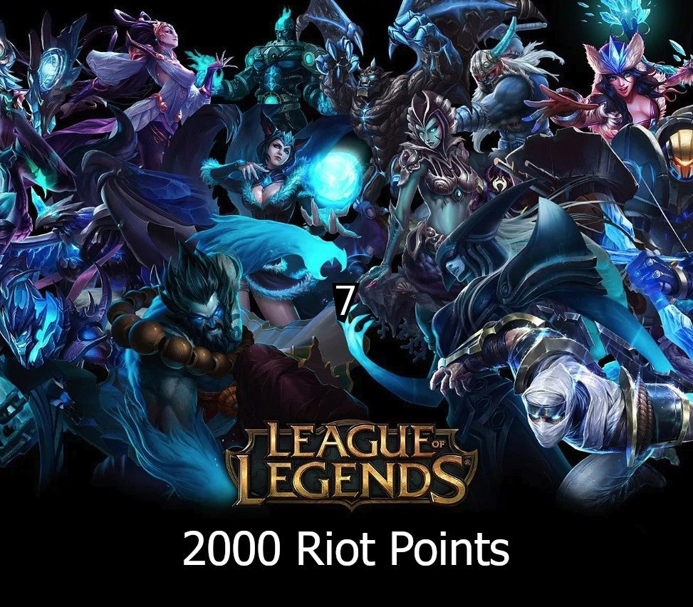 League of Legends 2000 RP Prepaid Card TR