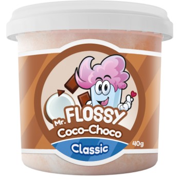 Mr Flossy Barbe à papa Classic Coco Choco 40 Gr x 12