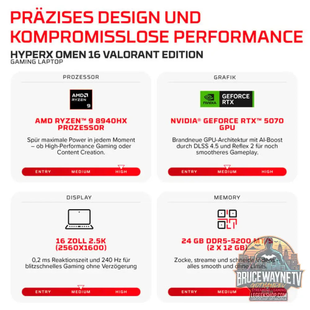 OMEN Omen 16-ap1099ng, Gaming-Notebook - vue 6