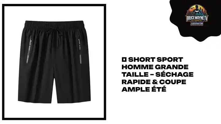 🩳 Short Sport Homme Grande Taille – Séchage Rapide & Coupe Ample Été by@Outfy