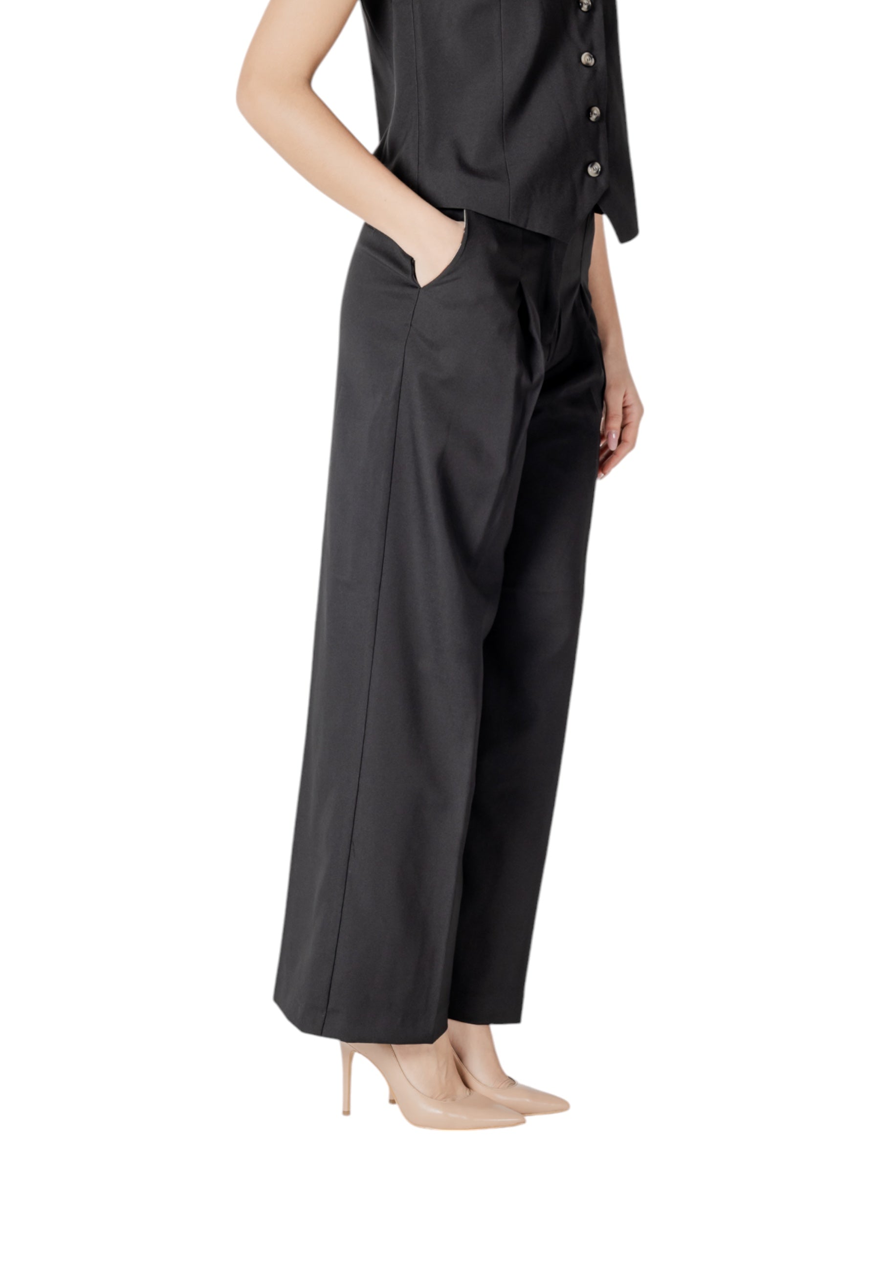Ichi Pantalon femme Pantalons — black