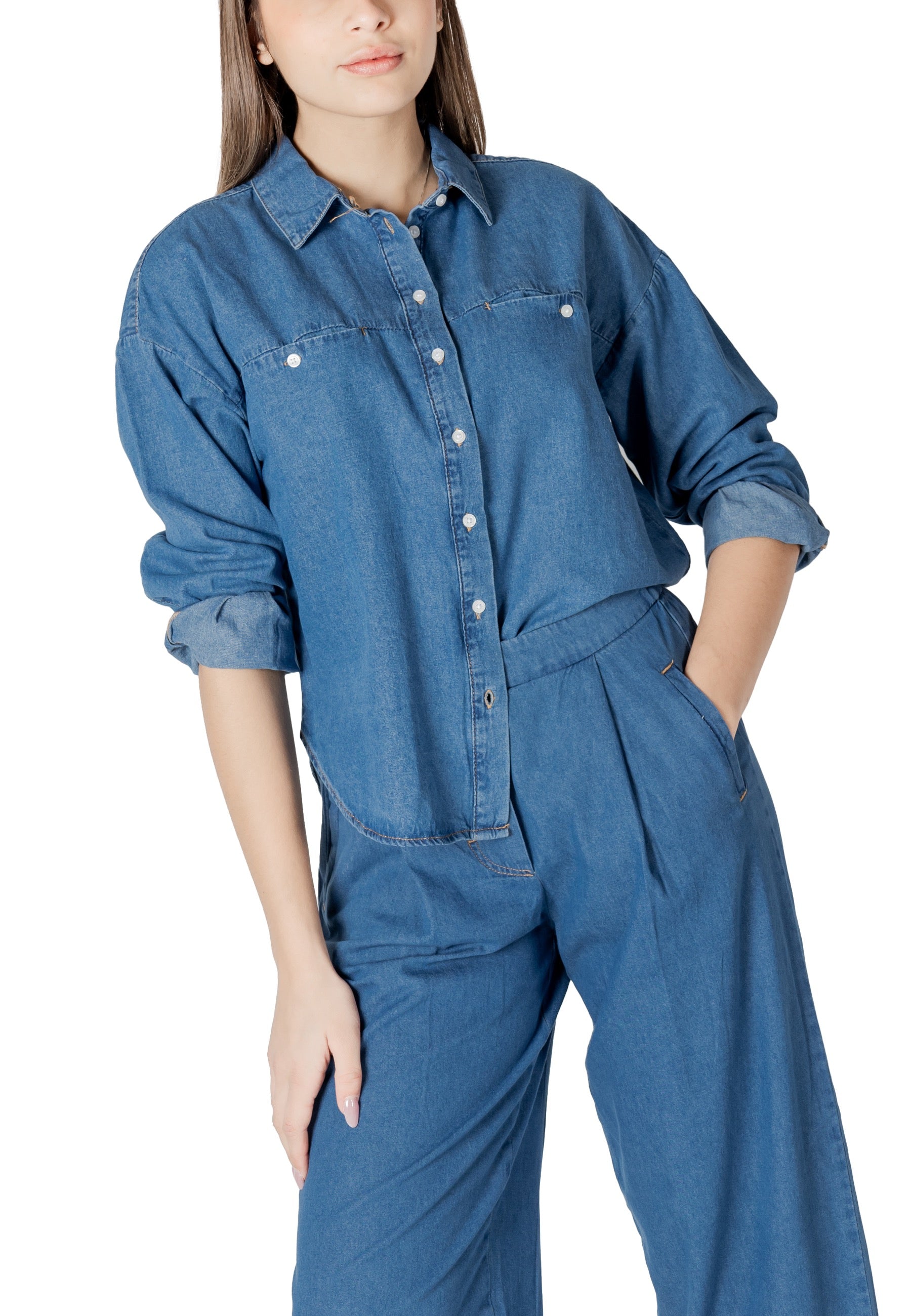 Ichi Chemise femme Chemises — light blue