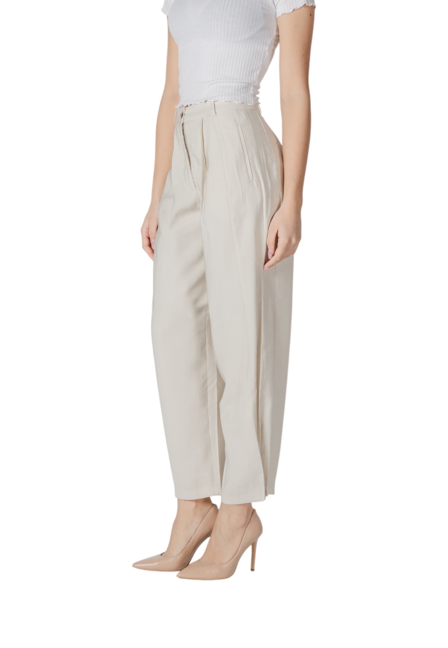 Vila Clothes Pantalon femme Pantalons — white