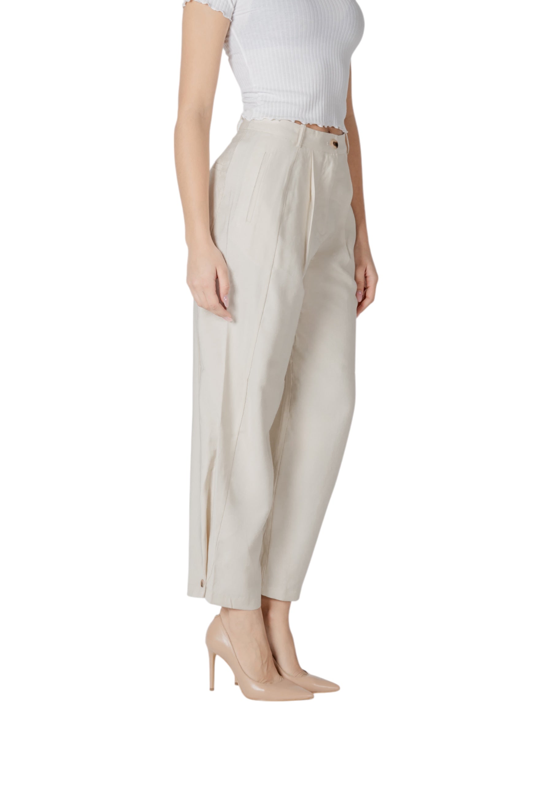Vila Clothes Pantalon femme Pantalons — white