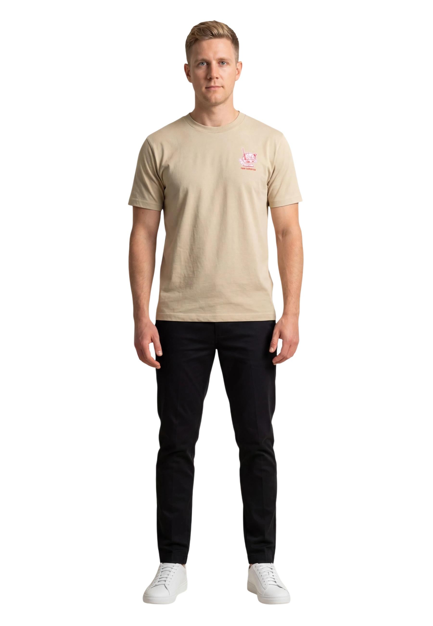 New Balance T-shirt homme — beige