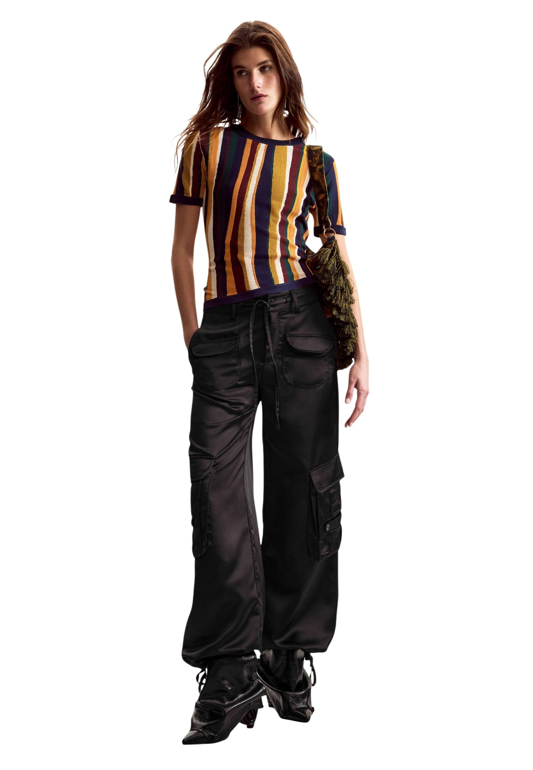 Desigual T-shirt femme — mustard