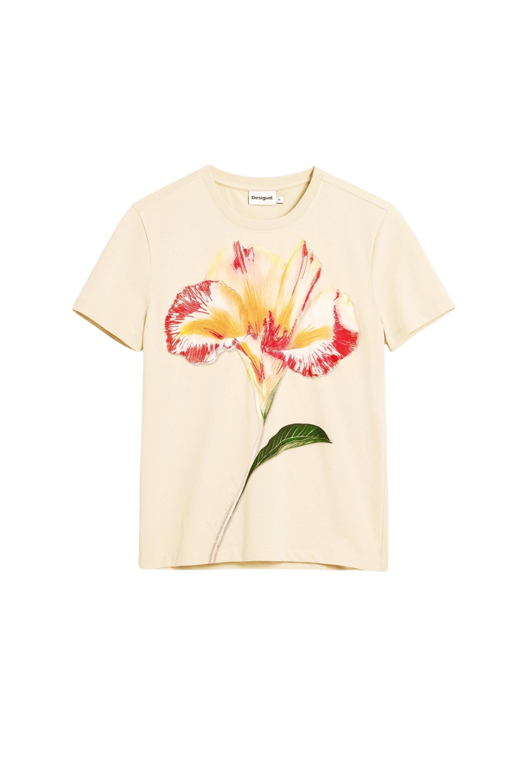 Desigual T-shirt femme — beige