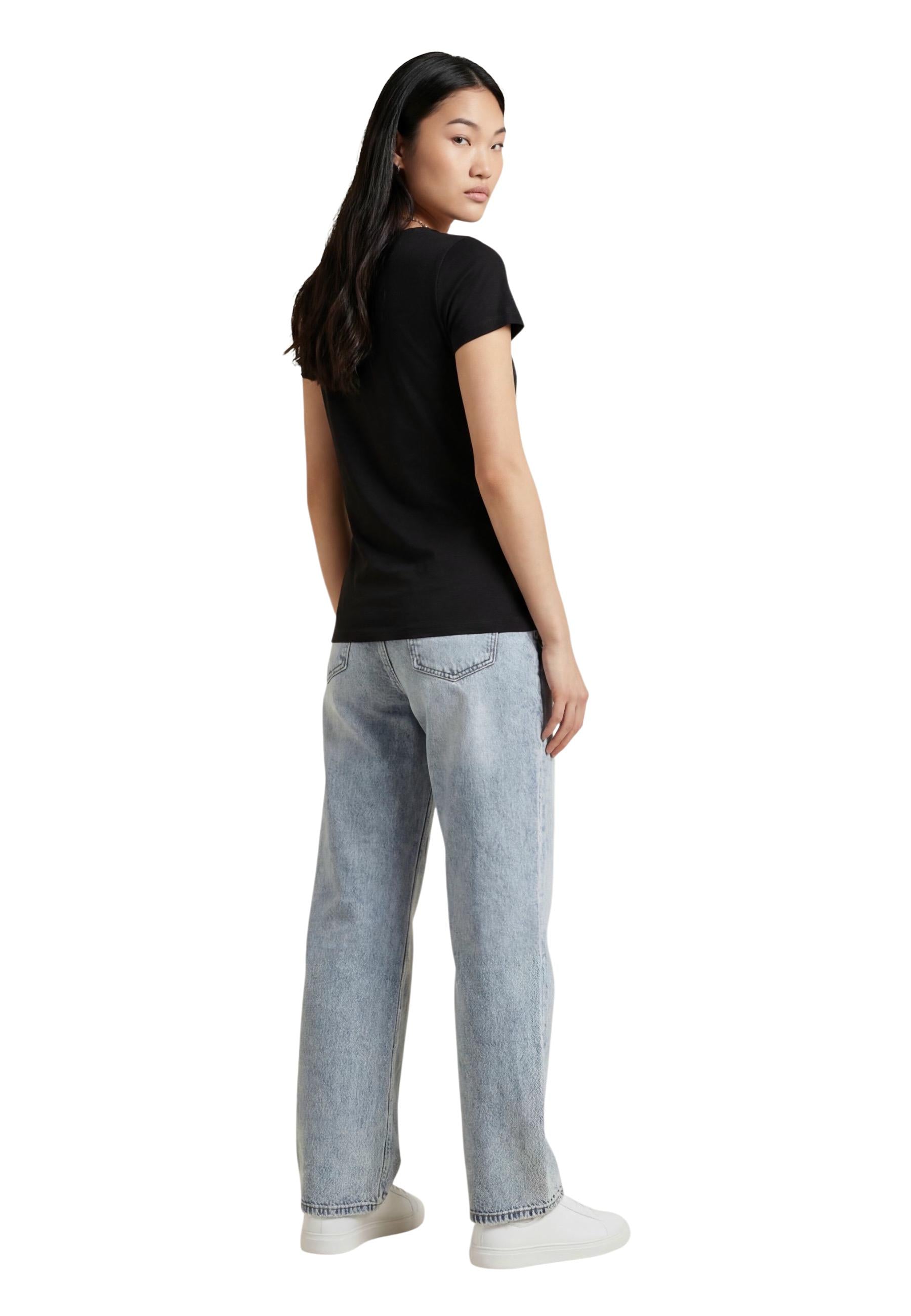 Ea7 T-shirt femme — black