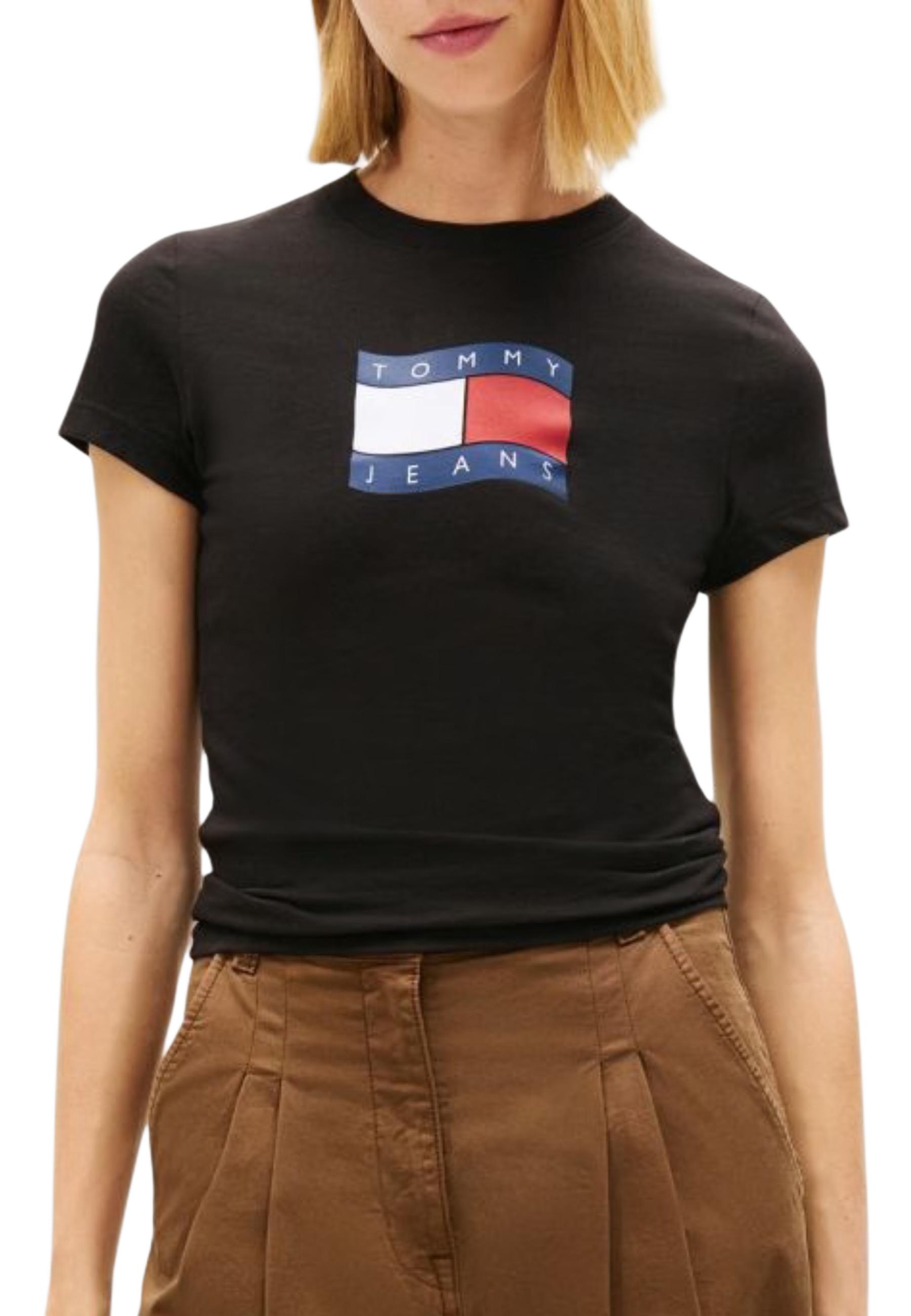 Tommy Hilfiger Jeans T-shirt femme — black