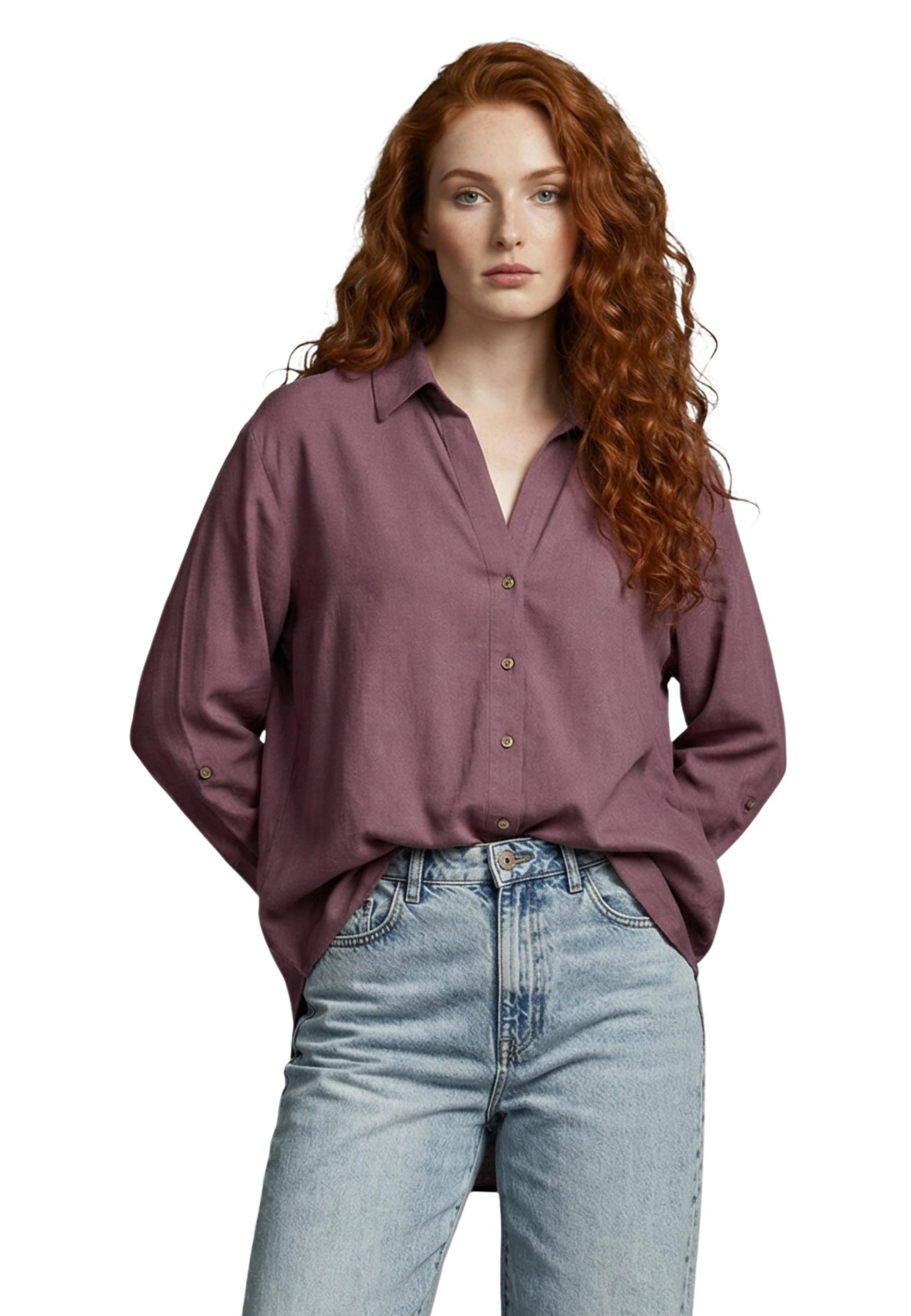 Only Chemise femme Chemises — bordeaux