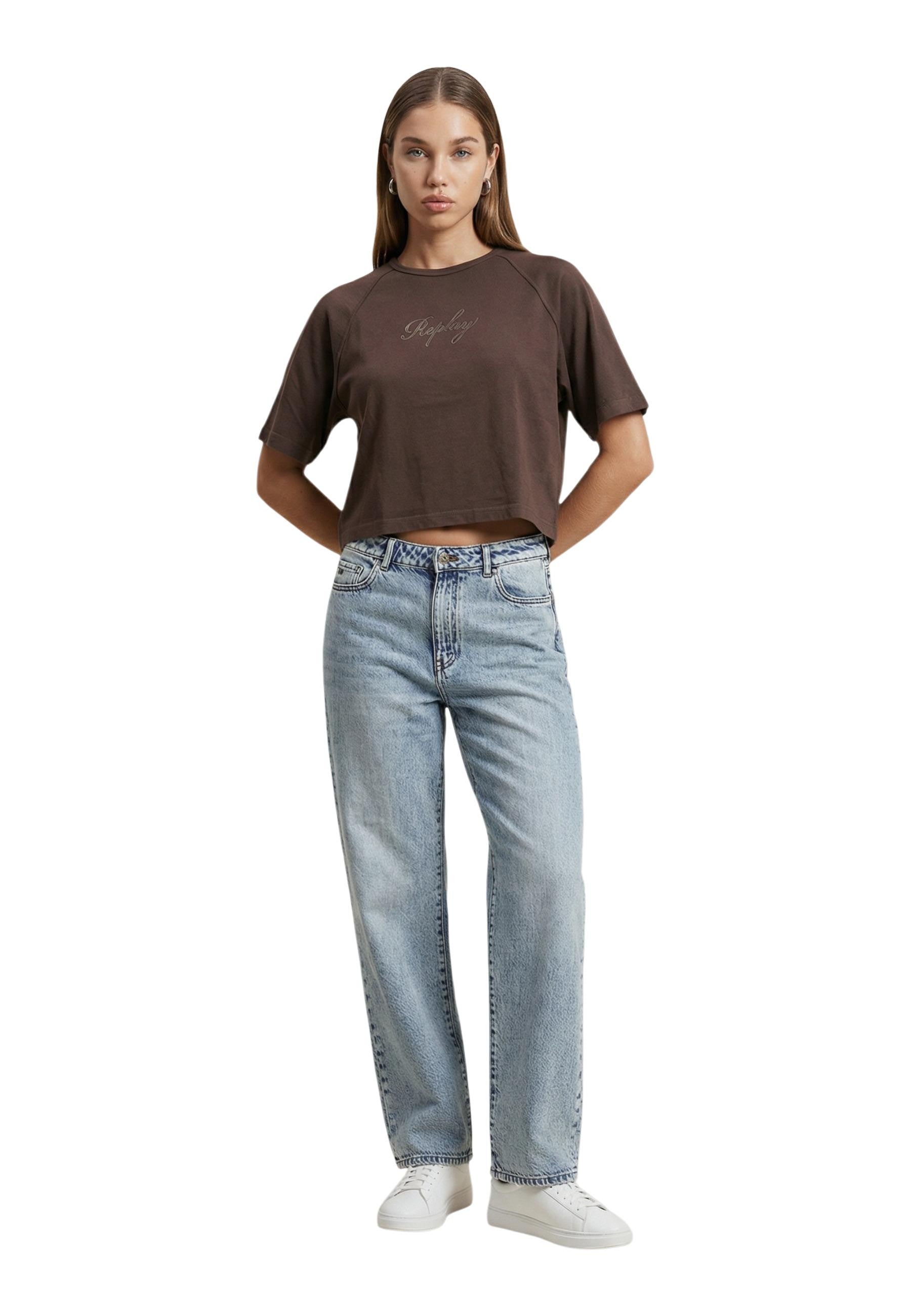 Replay T-shirt femme — brown
