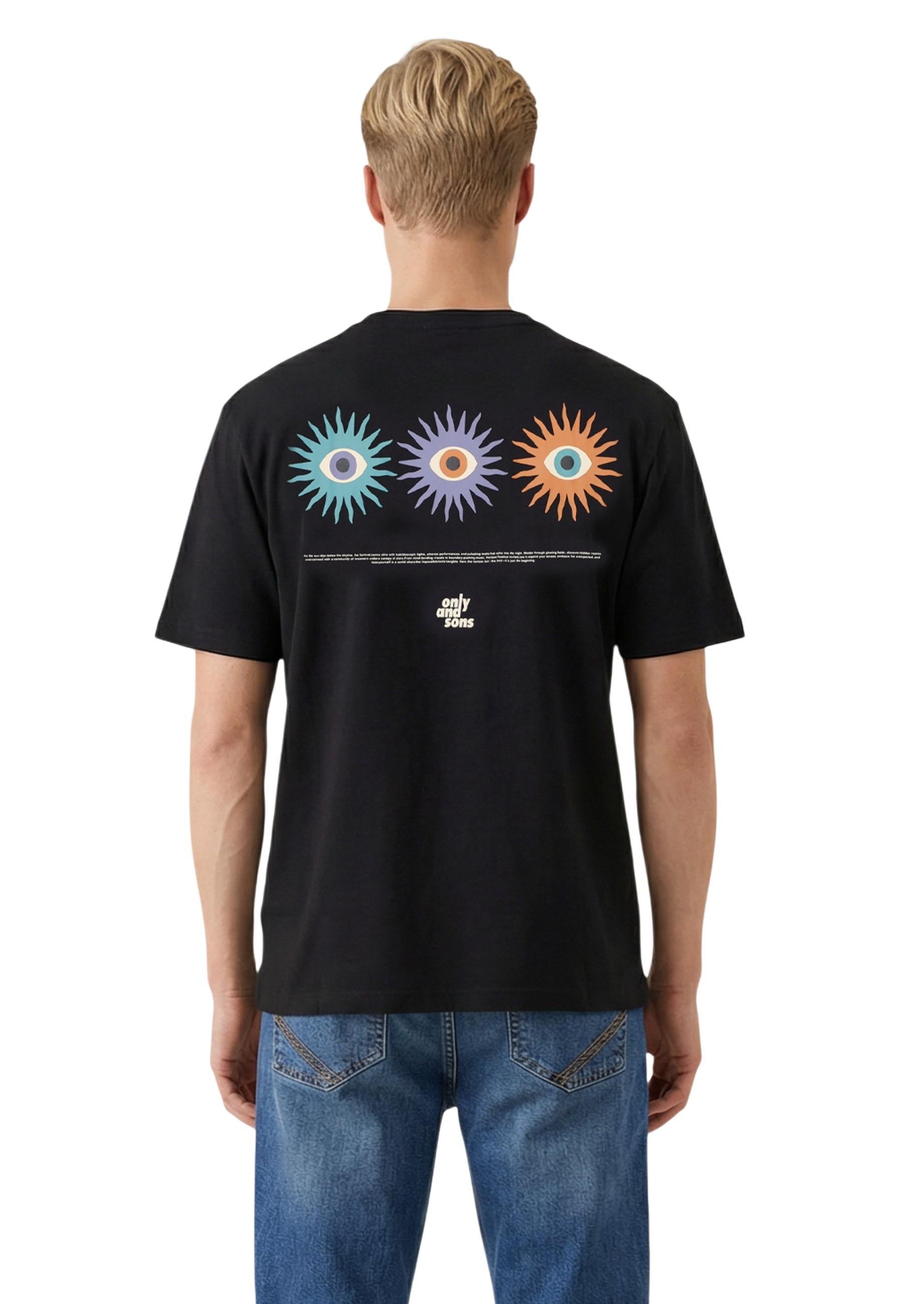 Only & Sons T-shirt homme — black