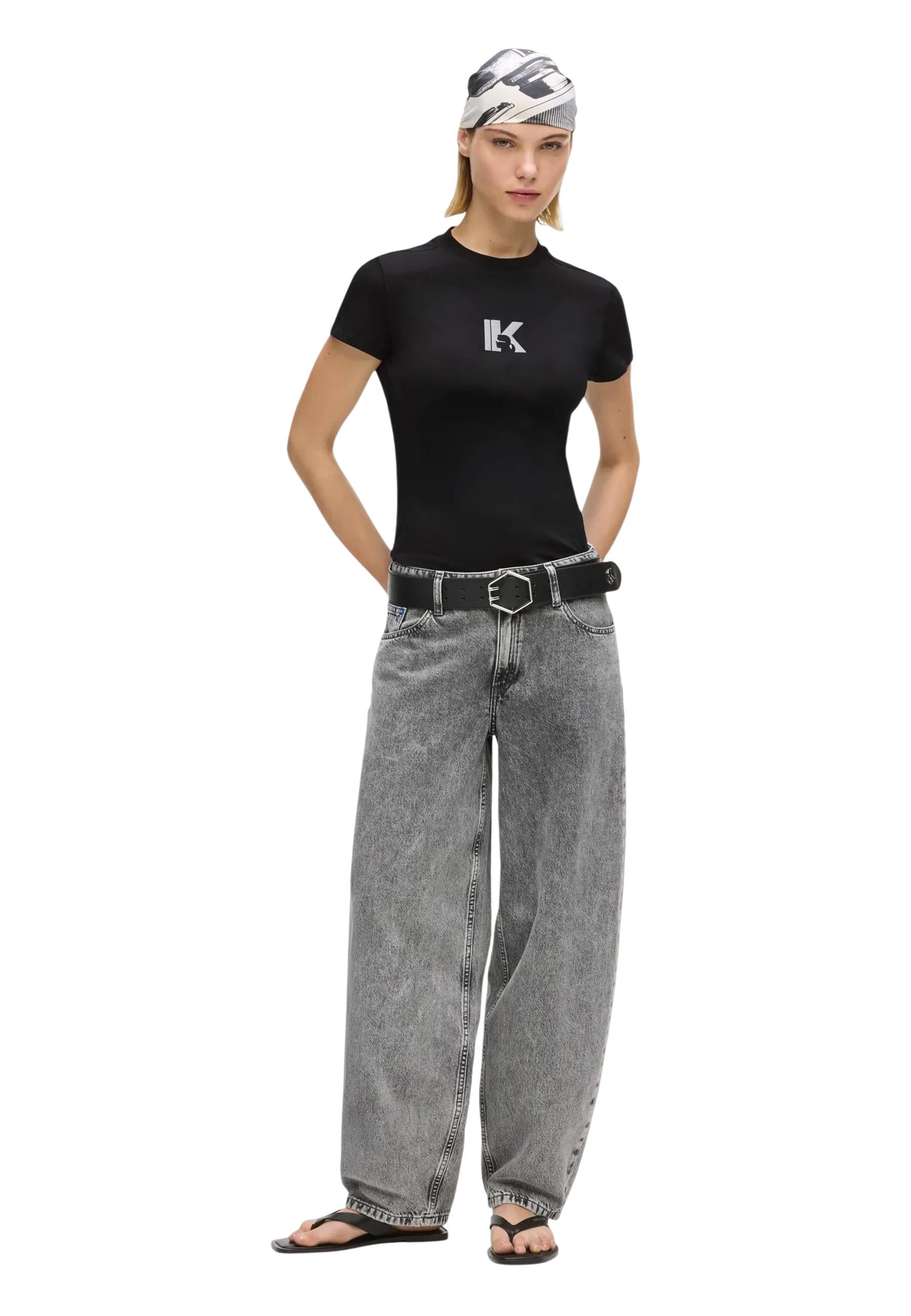 Karl Lagerfeld Jeans T-shirt femme — black