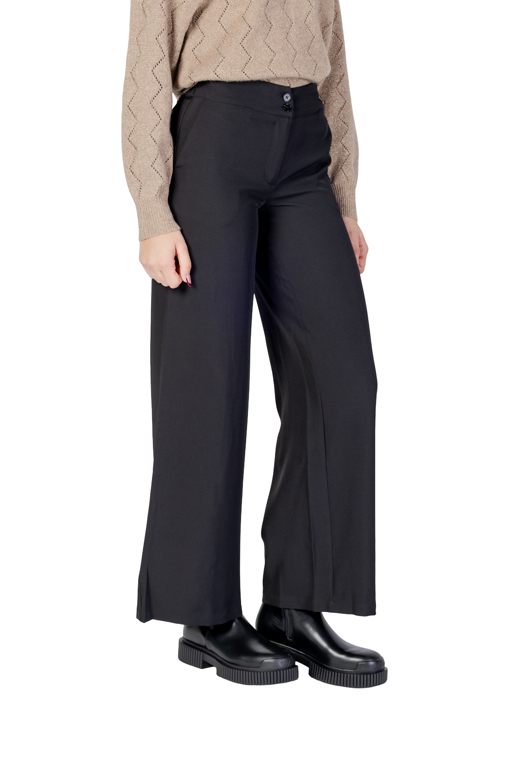 Jacqueline De Yong Pantalon femme Pantalons — black