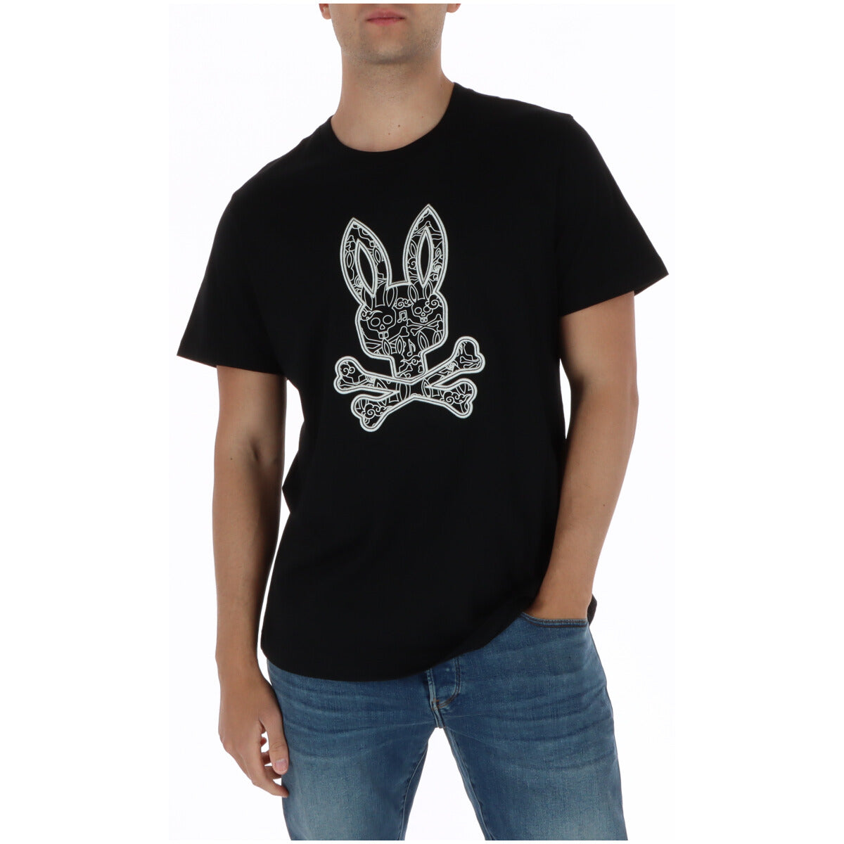 Psycho Bunny T-shirt homme — black