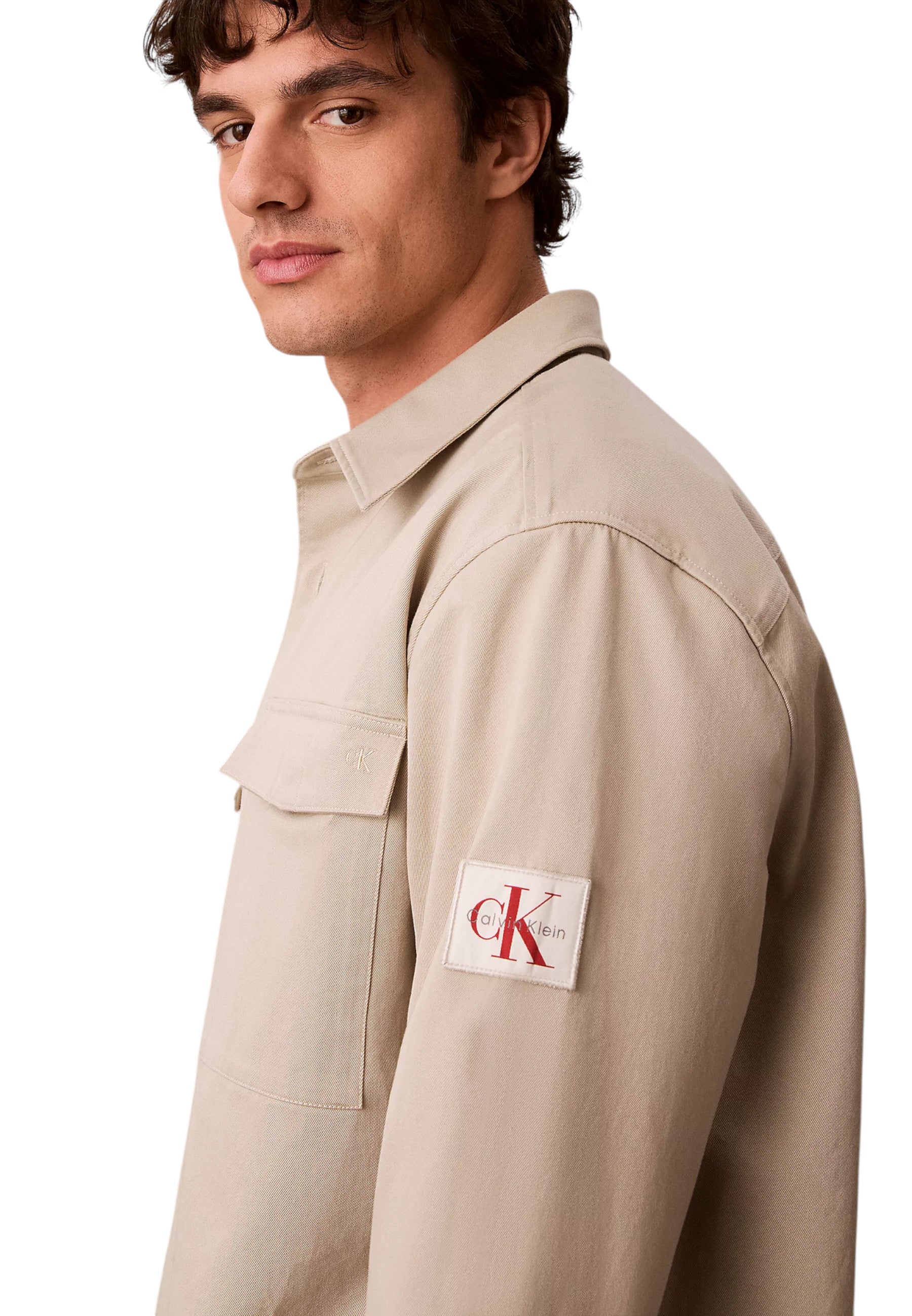 Calvin Klein Jeans Chemise homme Chemises — beige