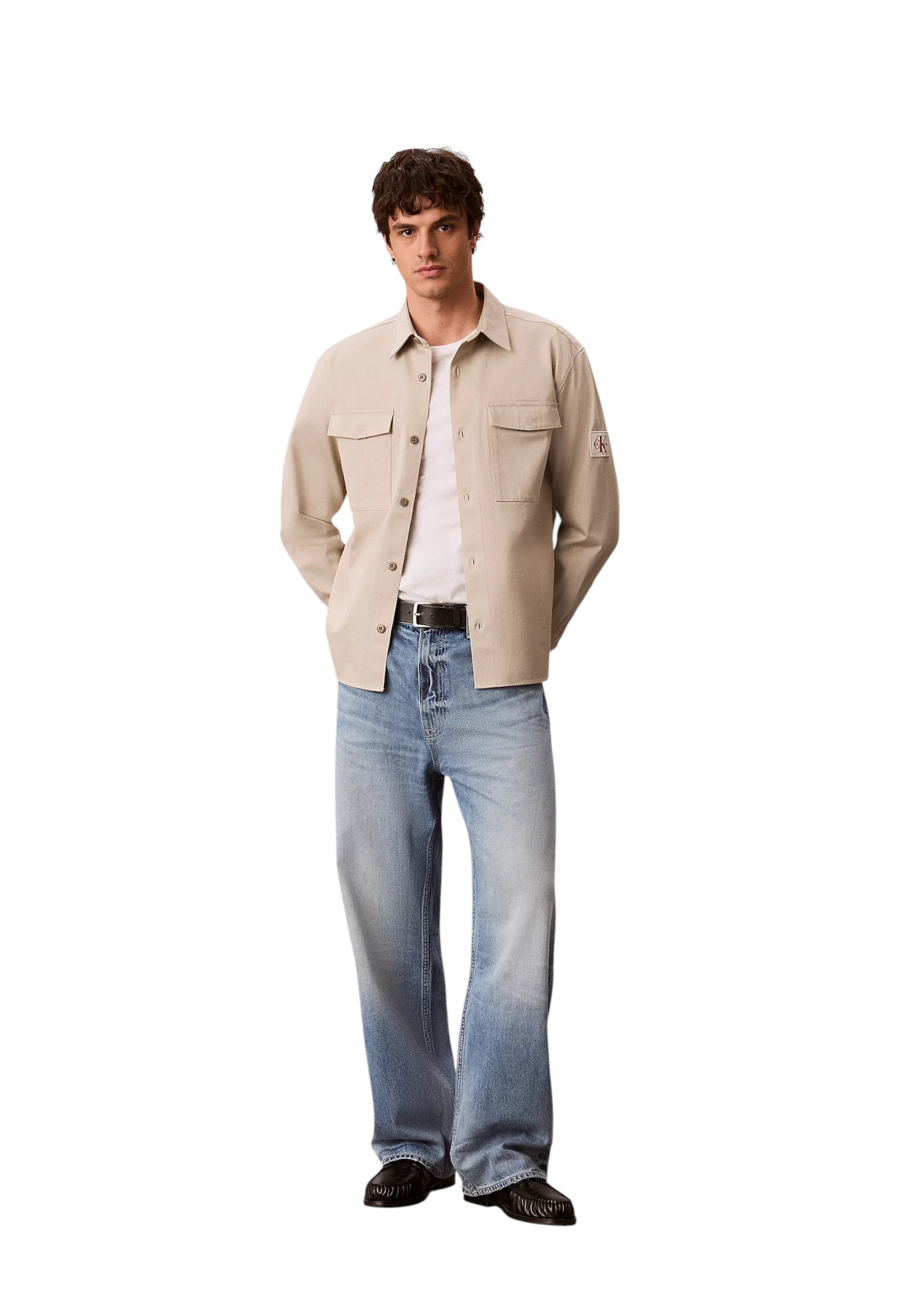 Calvin Klein Jeans Chemise homme Chemises — beige