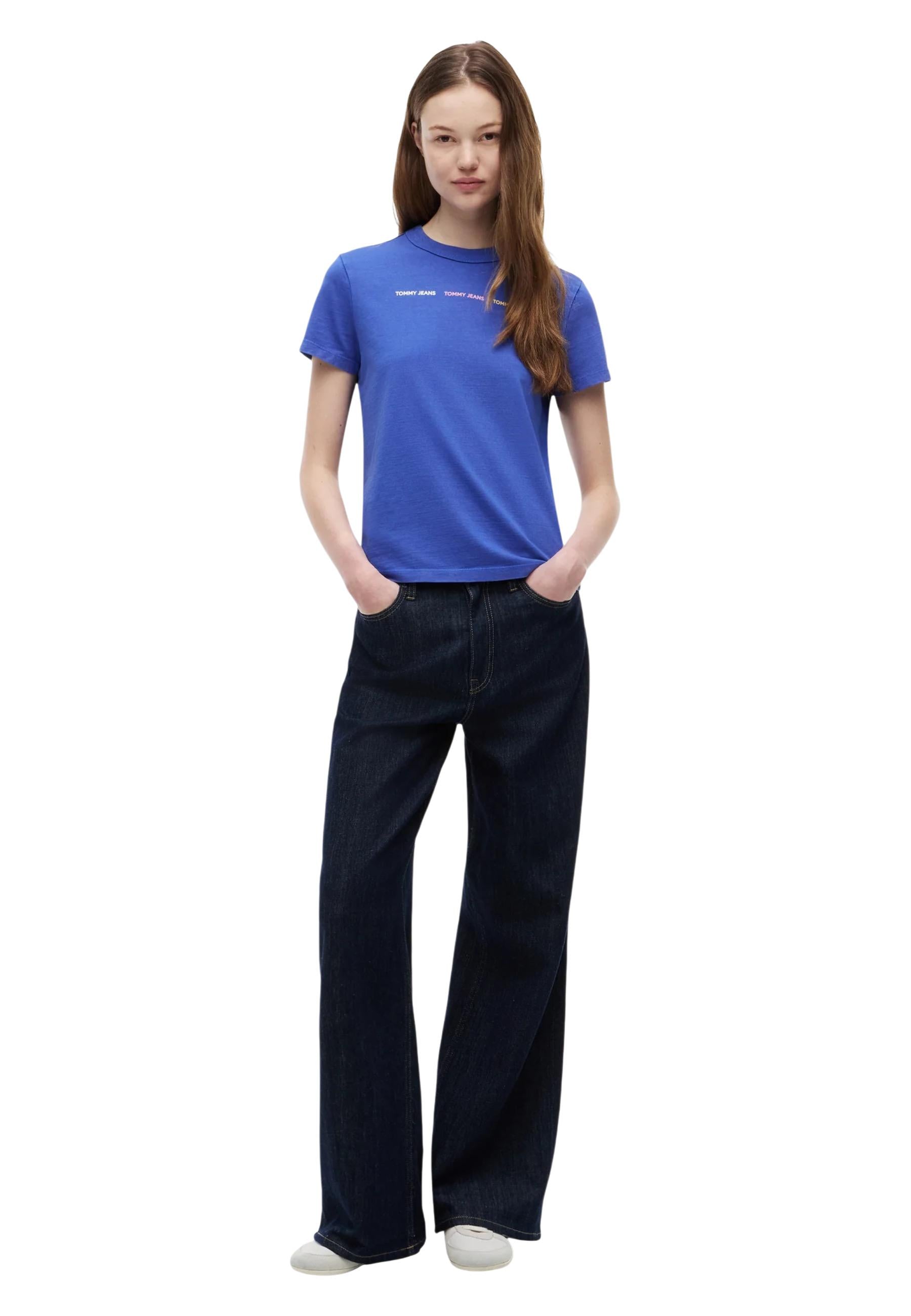 Tommy Hilfiger Jeans T-shirt femme — blue