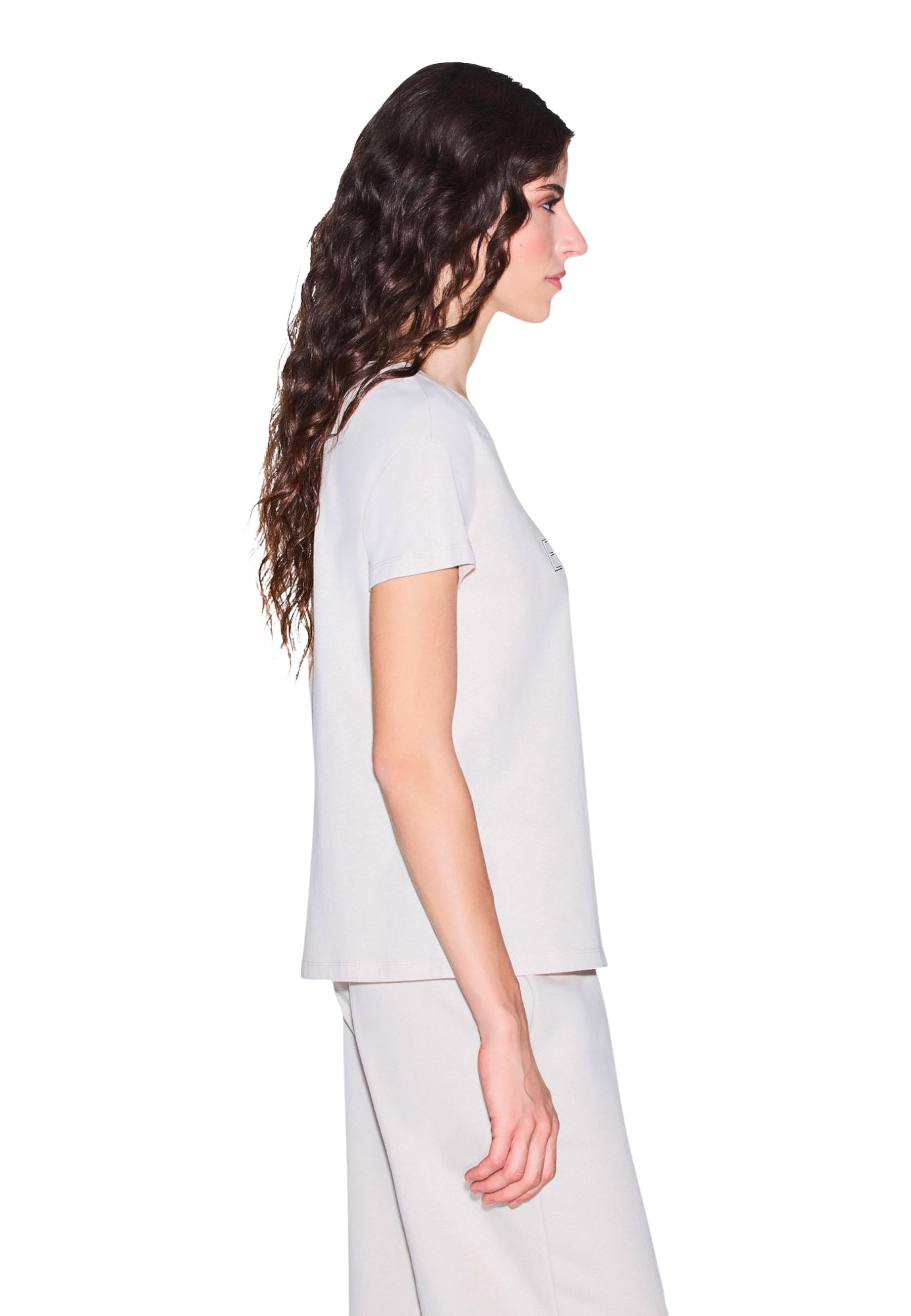 Armani Exchange T-shirt femme — beige