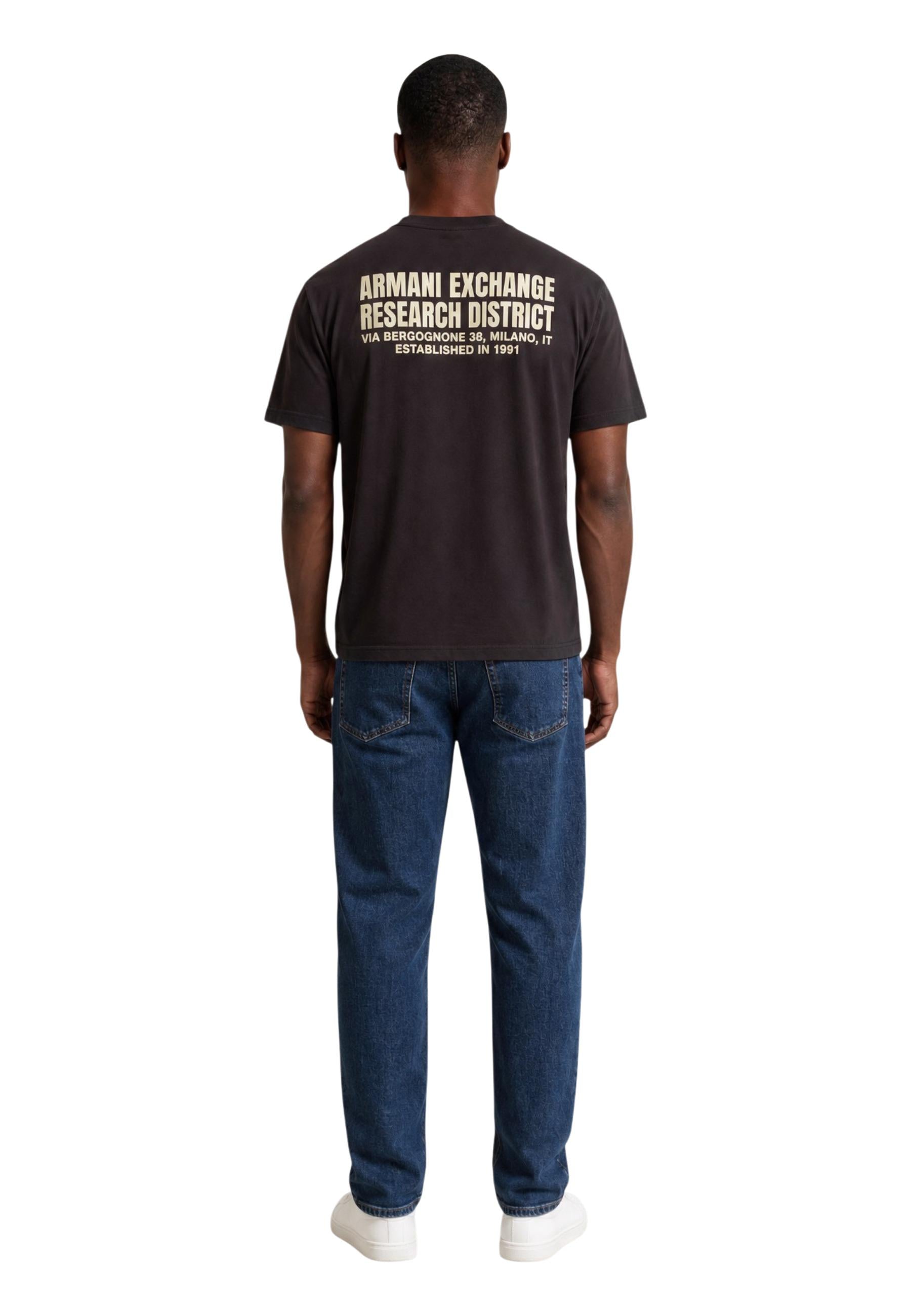 Armani Exchange T-shirt homme — brown