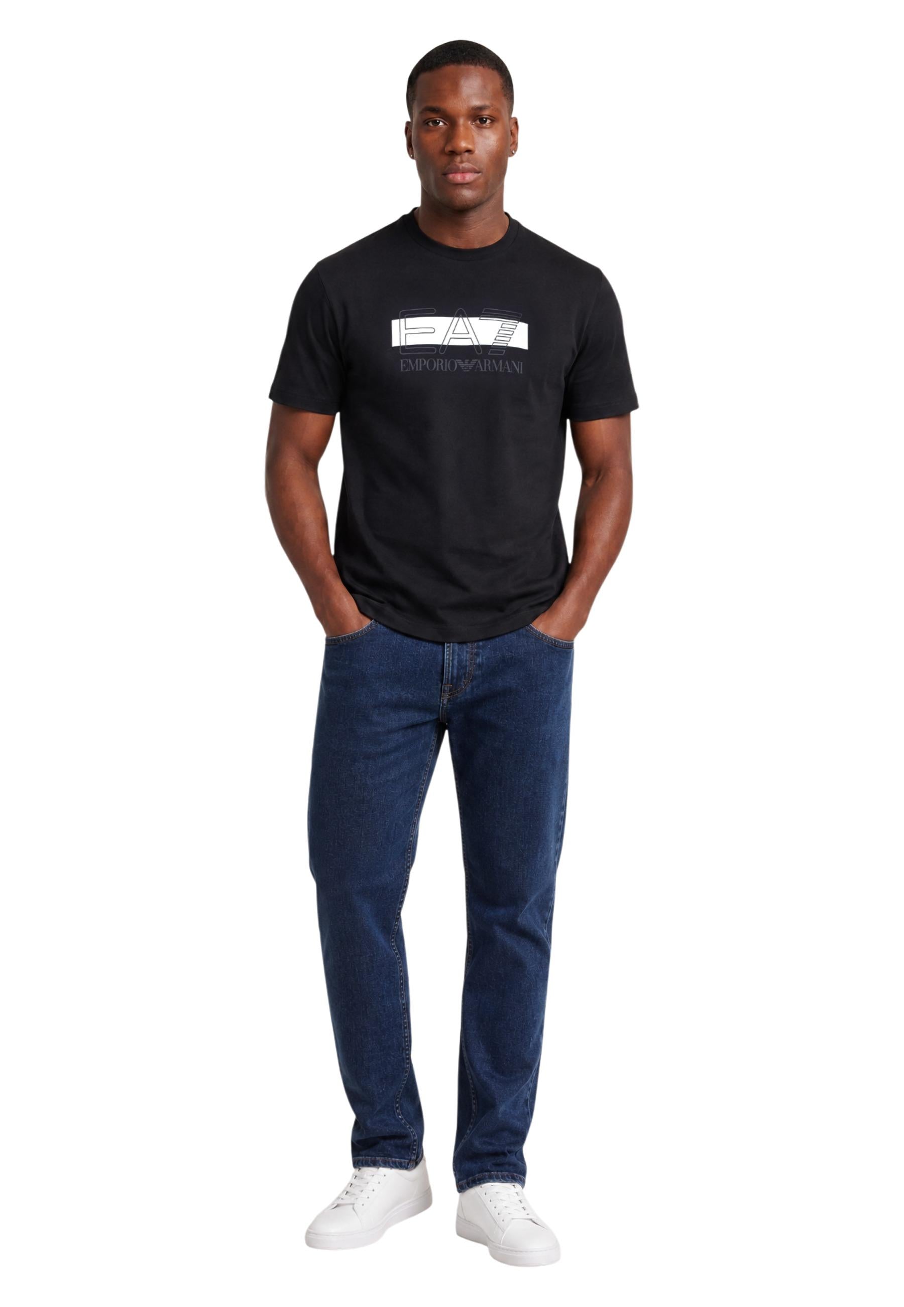 Ea7 T-shirt homme — black