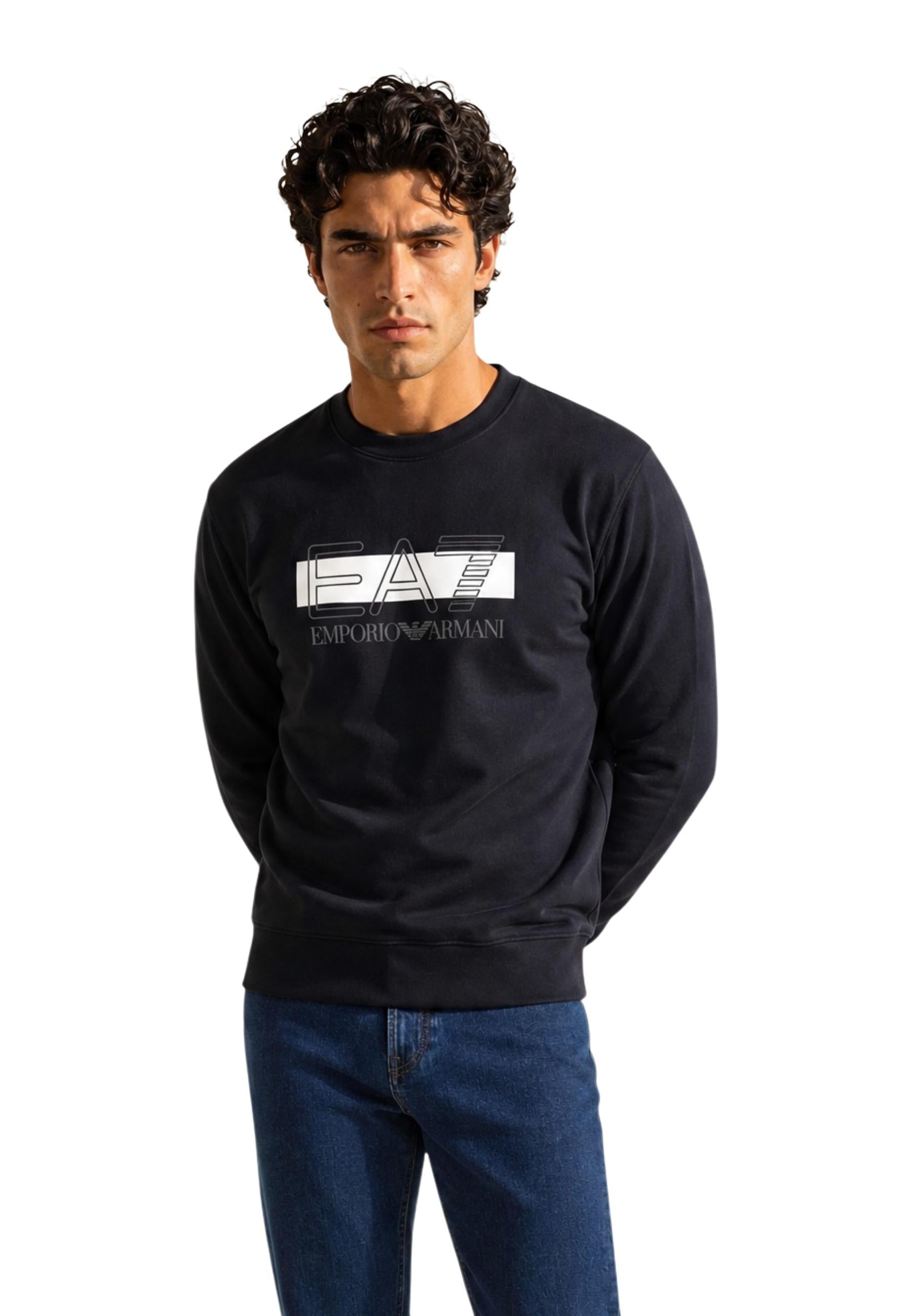 Ea7 Sweat homme Sweatshirts — black