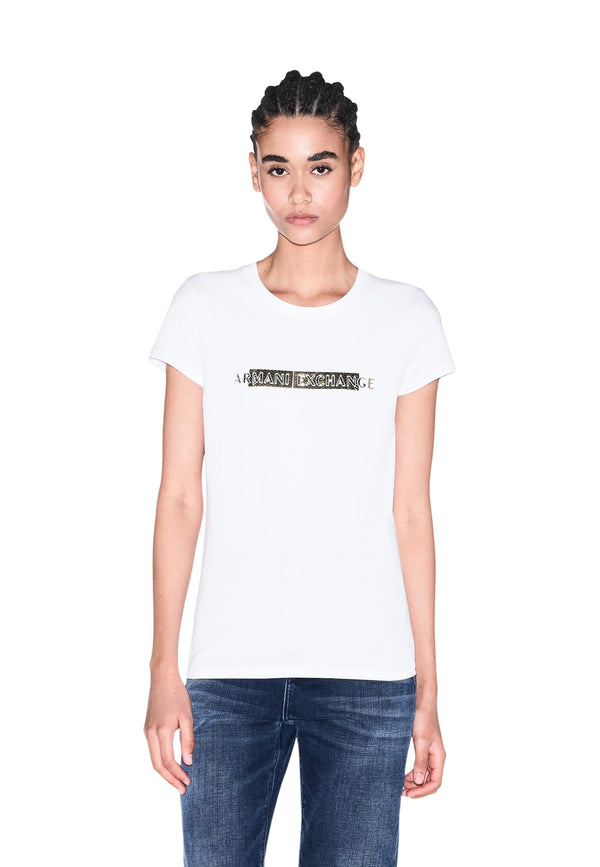 Armani Exchange T-shirt femme — white