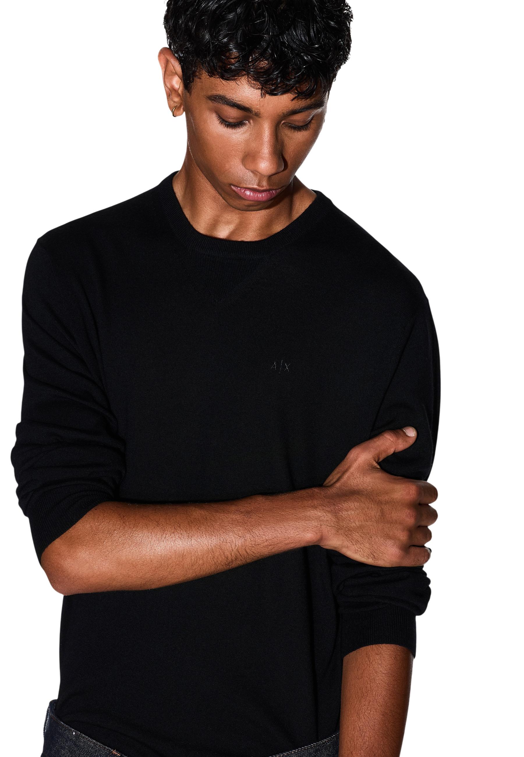 Armani Exchange Pull homme — black