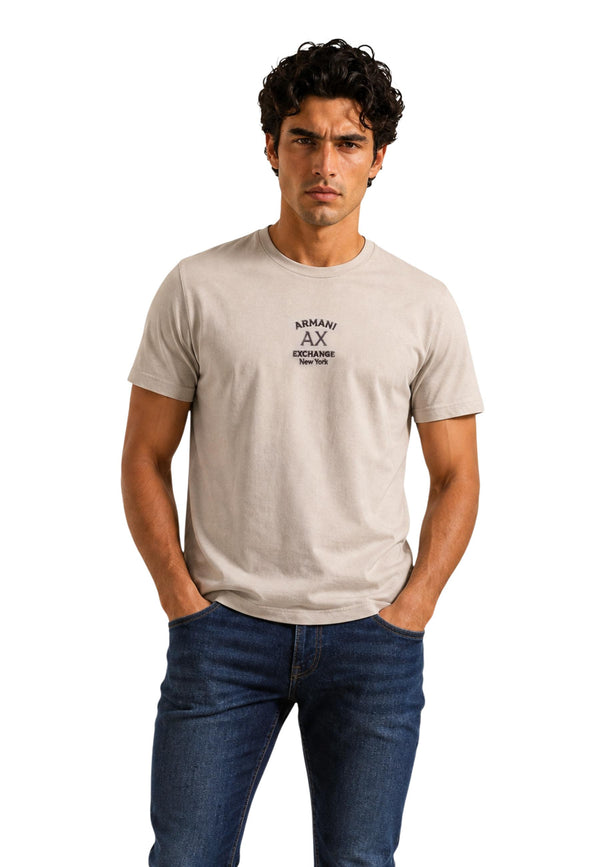 Armani Exchange T-shirt homme — beige