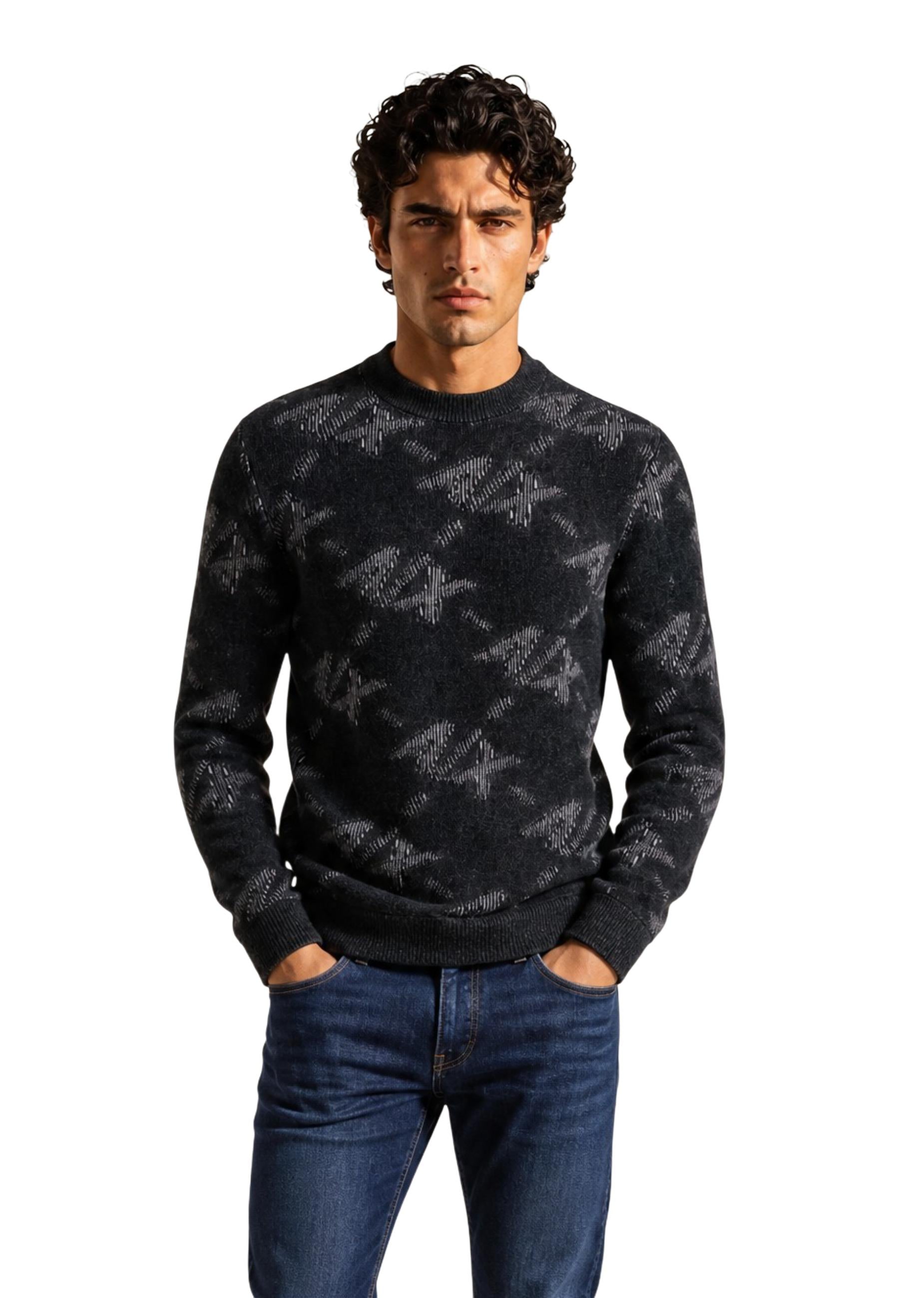Armani Exchange Pull homme — black
