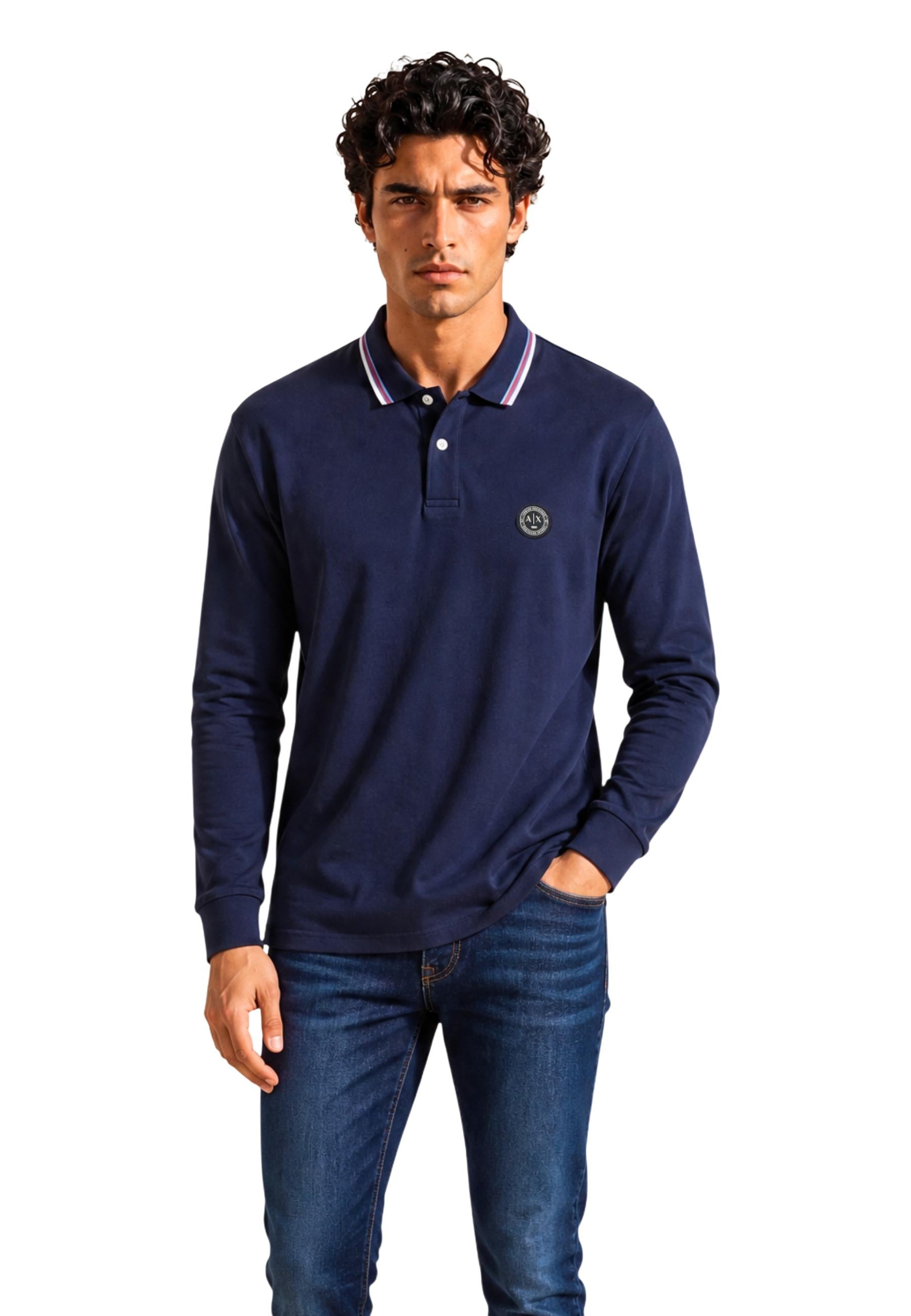 Armani Exchange Polo homme — blue