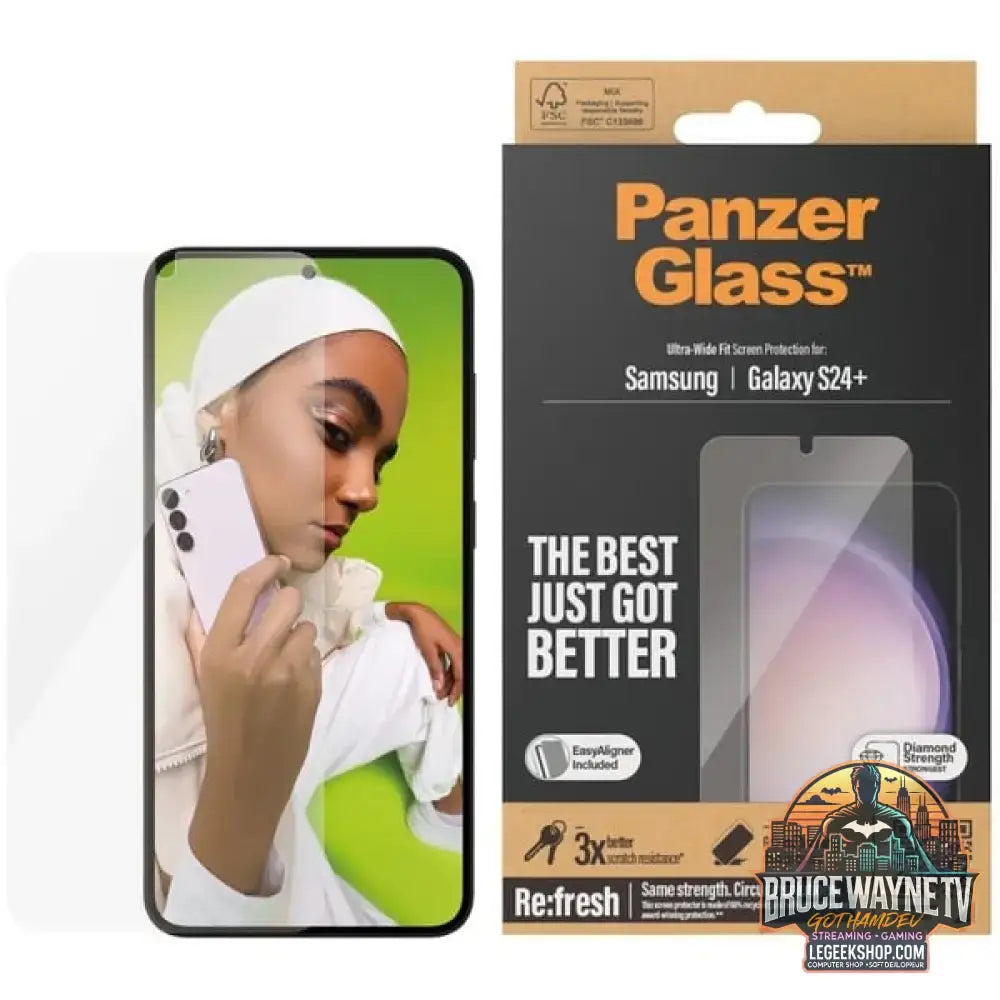PanzerGlass Ultra-Wide Fit, Schutzfolie transparent, Samsung Galaxy S24 Plus, EasyAligner - PanzerGlass - vue 4