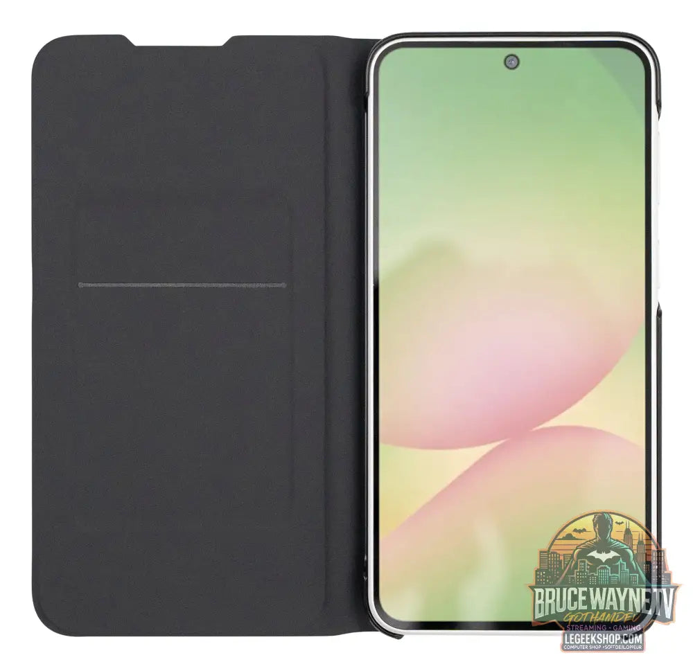 Samsung Mobeen Flip Cover, coque noir, Samsung Galaxy A57 5G