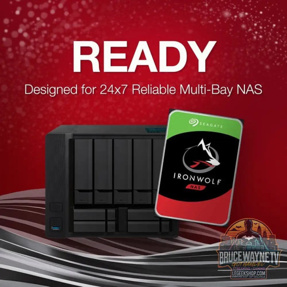 Seagate IronWolf NAS 10 TB CMR, Festplatte SATA 6 Gb/s, 3,5" - Seagate - vue 3