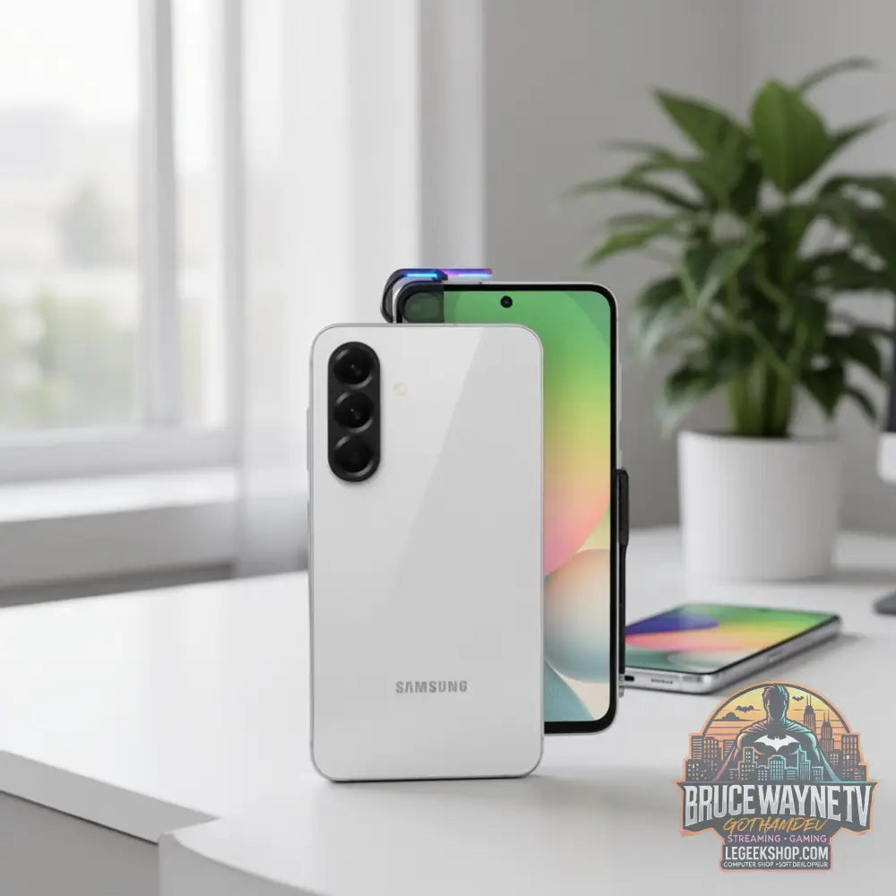 Smartphone Samsung Galaxy A56 — produit geek, vue 19, LeGeekShop
