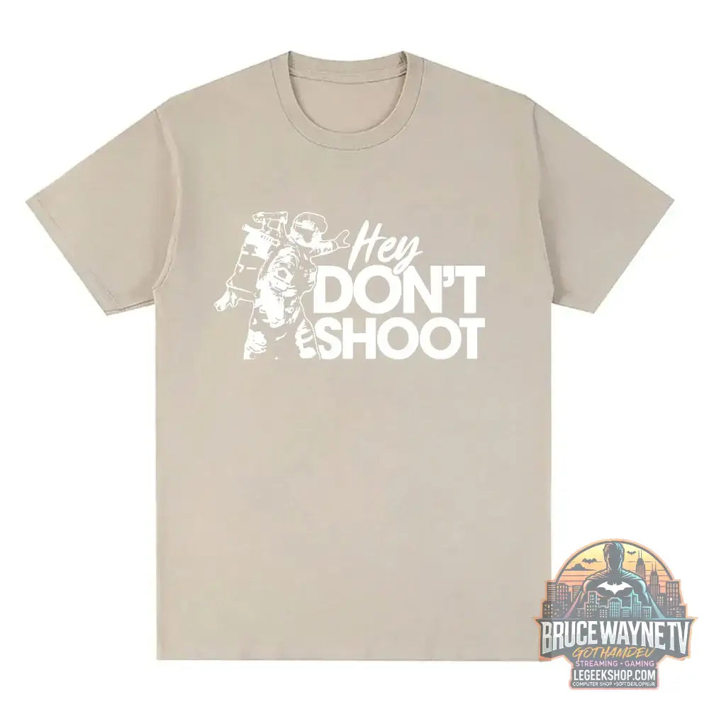 T-Shirt Arc Raiders Don’t Shoot Streetwear Unisexe Coton - 500240-sable / XS - T-Shirt