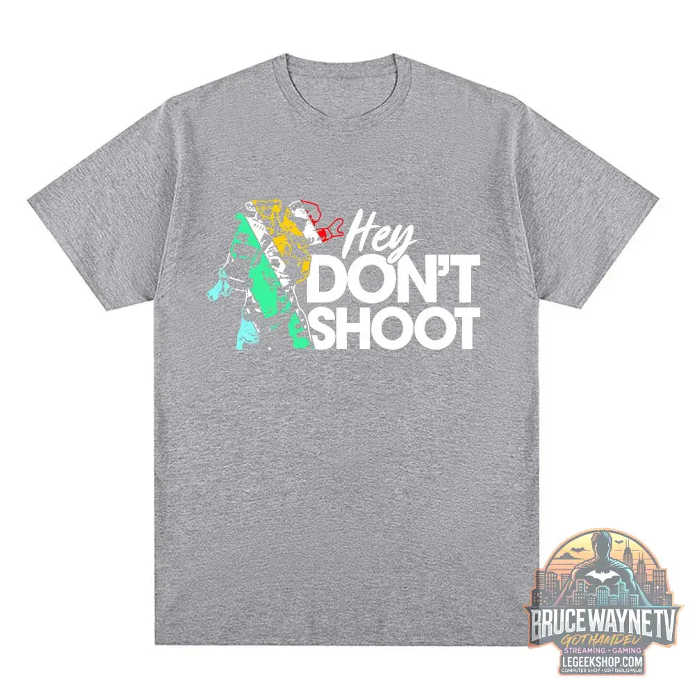 T-Shirt Arc Raiders Don’t Shoot Streetwear Unisexe Coton - 500242-gris / XXL - T-Shirt