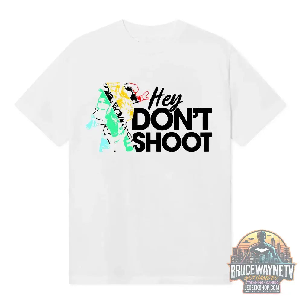 T-Shirt Arc Raiders Don’t Shoot Streetwear Unisexe Coton - 500243-blanc / XXL - T-Shirt