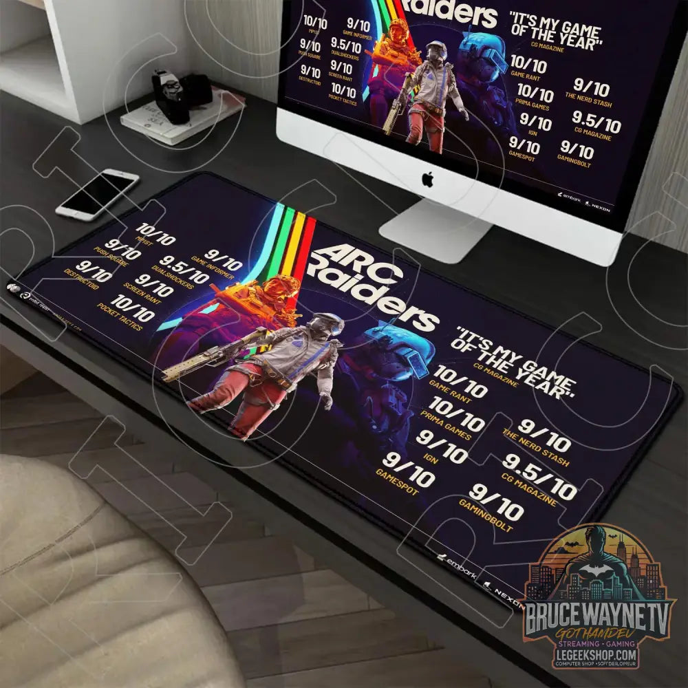 Tapis de Souris Arc Raiders XXL 900x400mm Gaming Antidérapant - R-7 / 600x350x3mm - Tapis de Souris