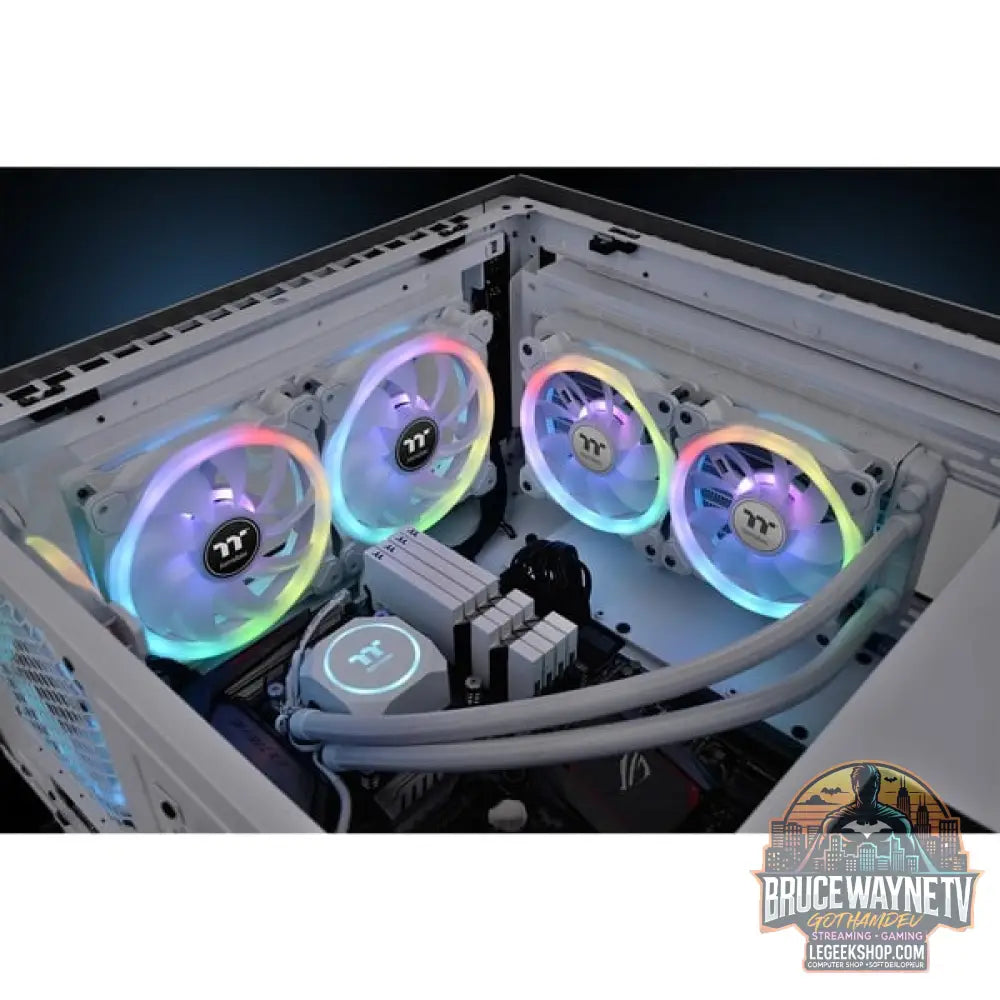 Thermaltake SWAFAN 14 RGB Radiator Fan TT Premium Edition White (3-Fan Pack), Gehäuselüfter - Thermaltake - vue 23