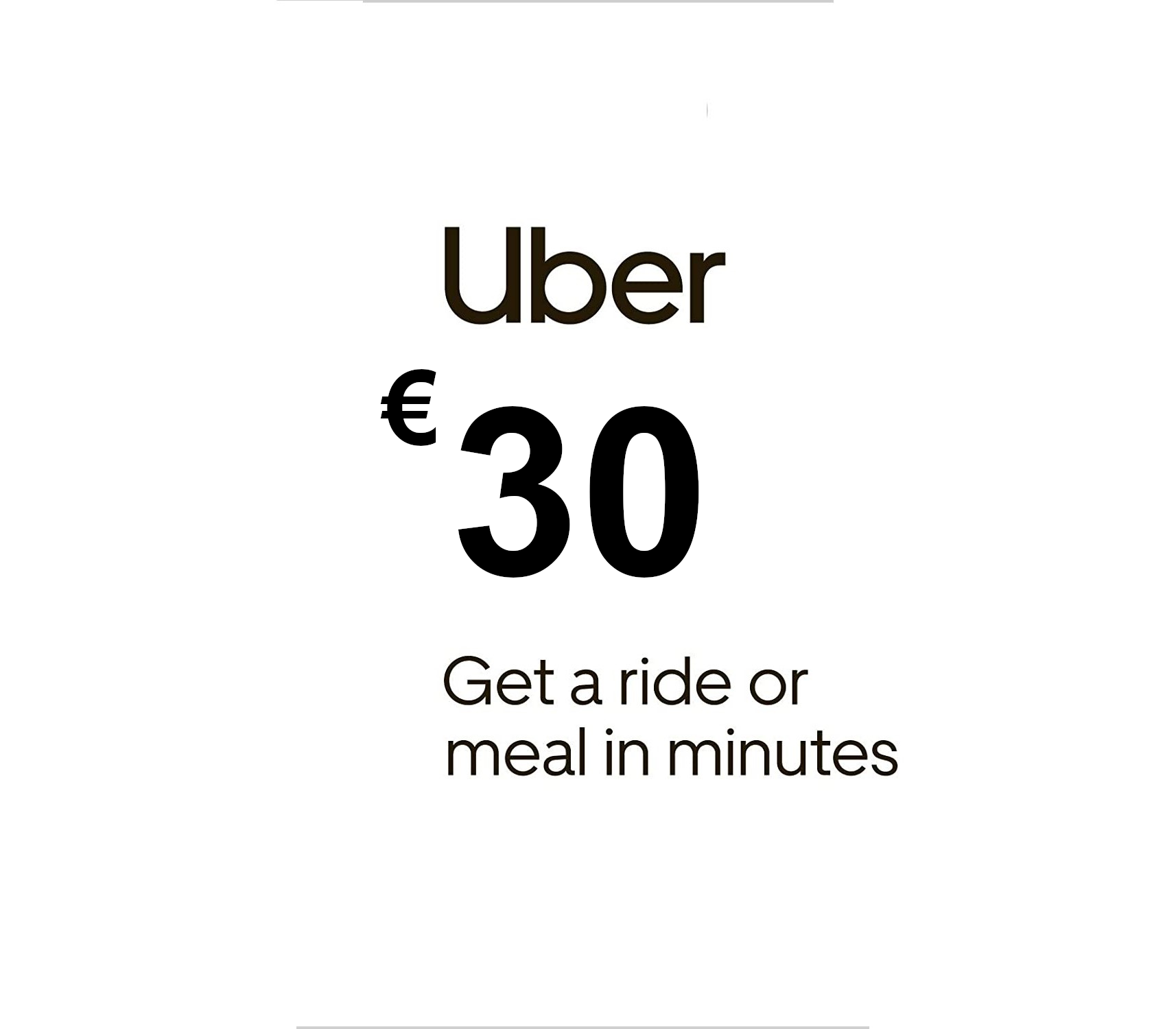 Uber EUR 30 Gift Card DE