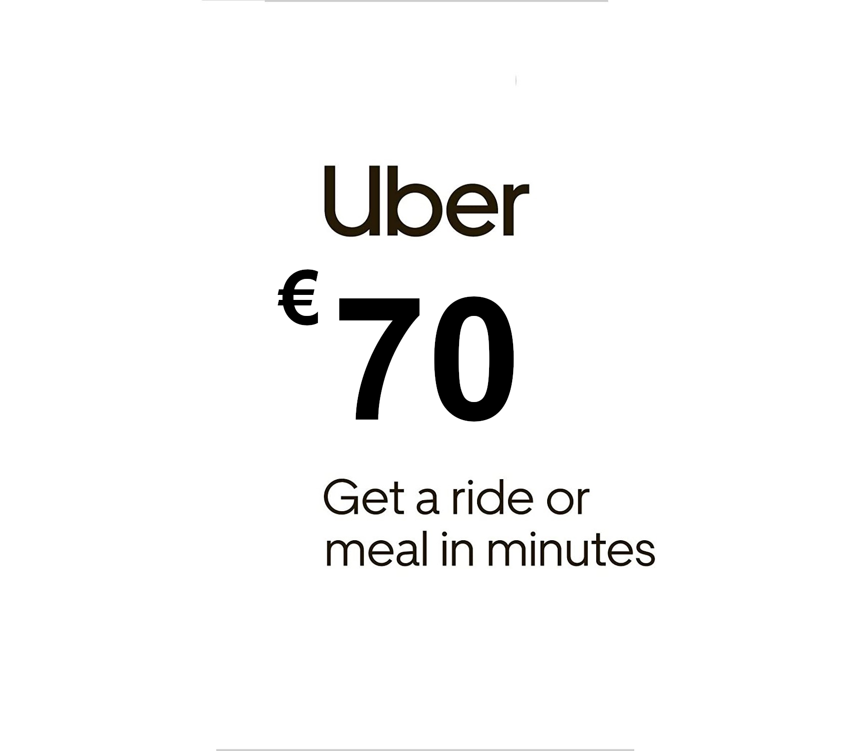 Uber €70 DE Gift Card
