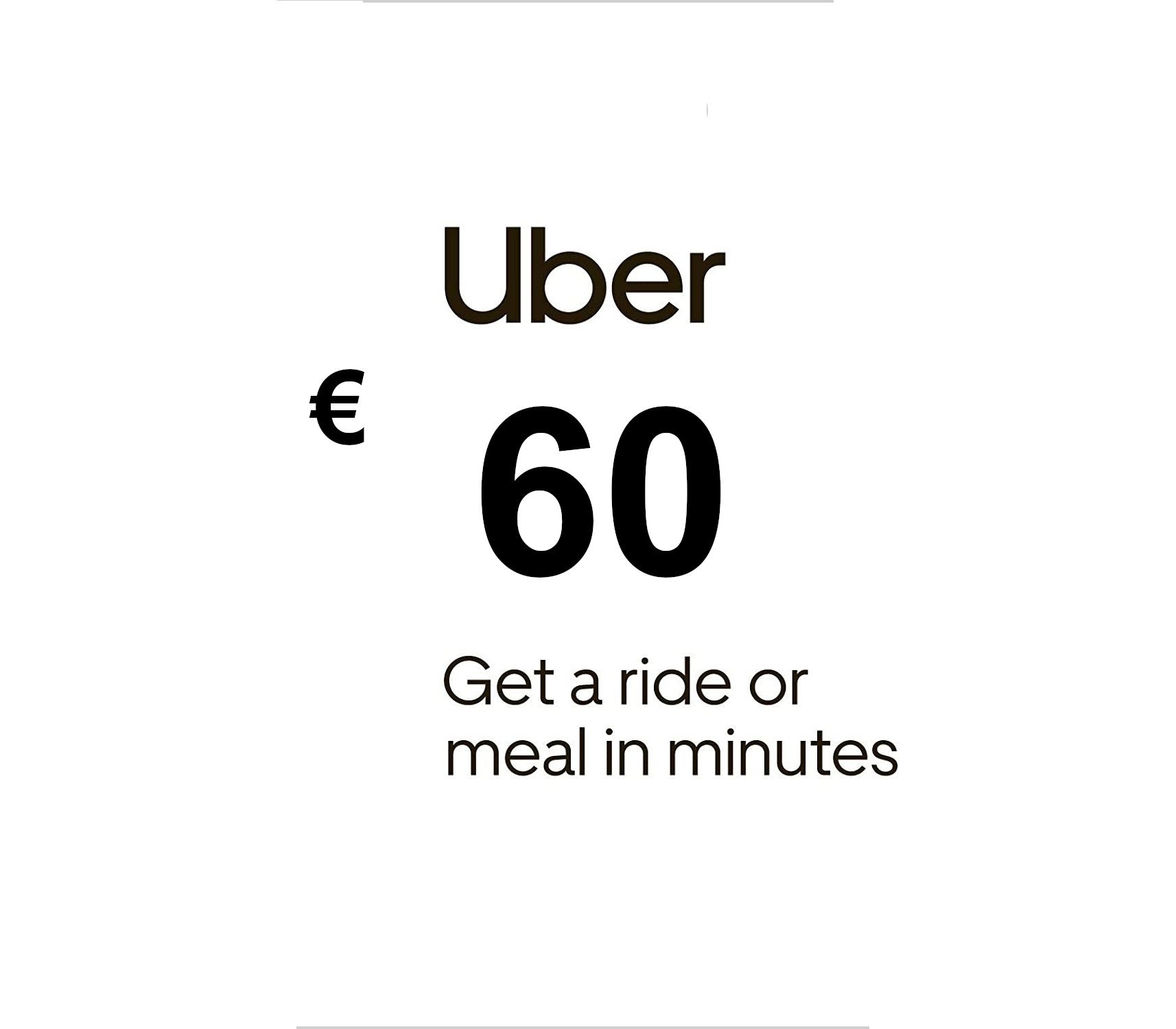 Uber EUR 60 Gift Card FR