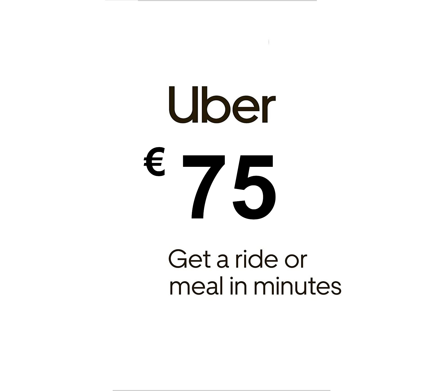 Uber EUR 75 Gift Card ES