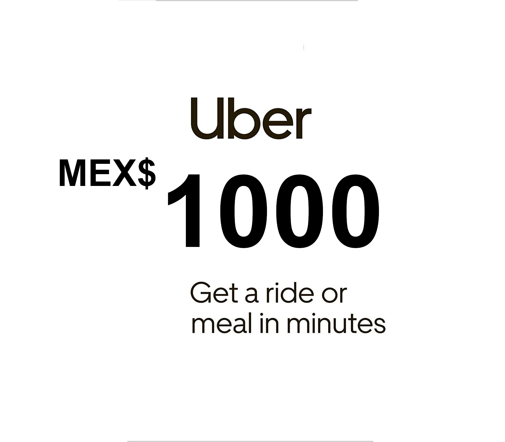 Uber MXN 1000 Gift Card MX